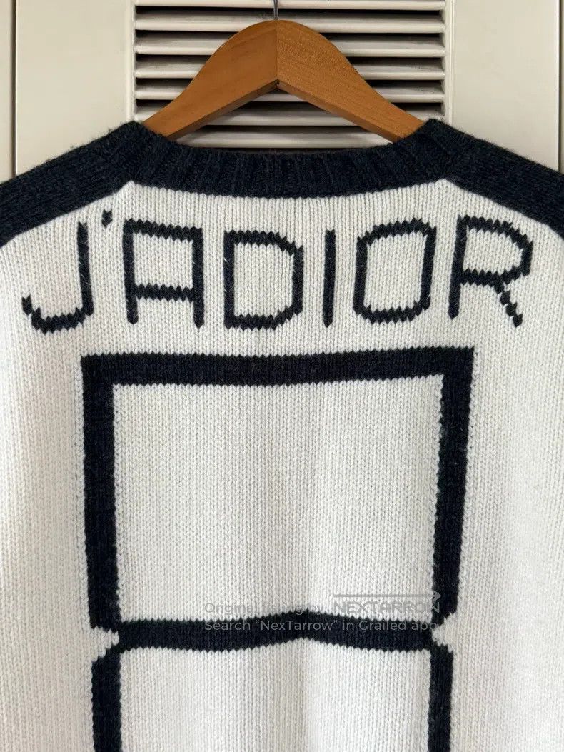 Dior Dior No. 8 slogan knitted sweater Size XS / US 0-2 / IT 36-38 - 6 Thumbnail