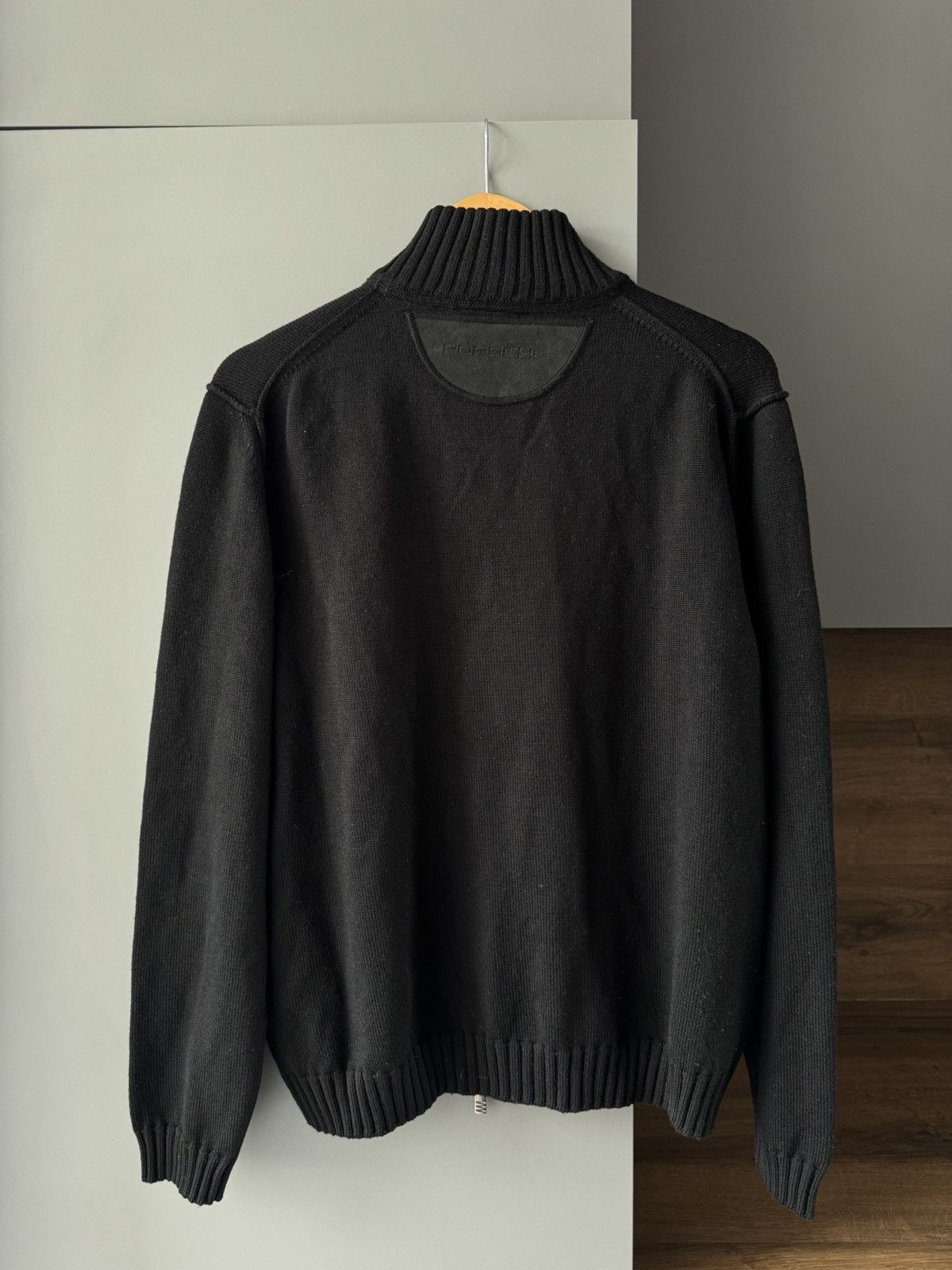 Porsche Design Porsche Design Black Cotton Cashmere Full-Zip Sweater Size US L / EU 52-54 / 3 - 4 Thumbnail