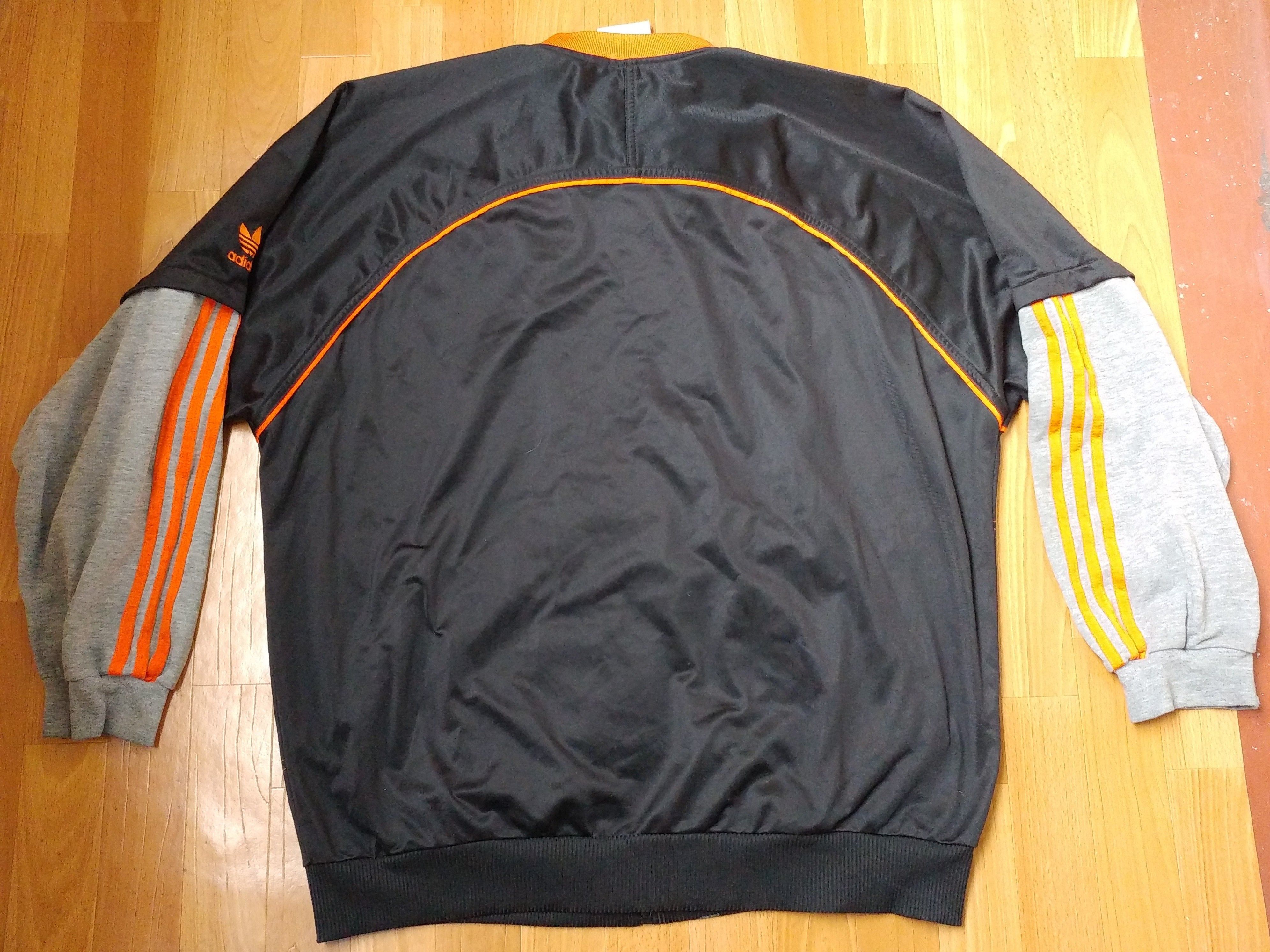 Adidas × Vintage ADIDAS jacket, black vintage hip hop 90s hip-hop size XL Size US XL / EU 56 / 4 - 7 Thumbnail