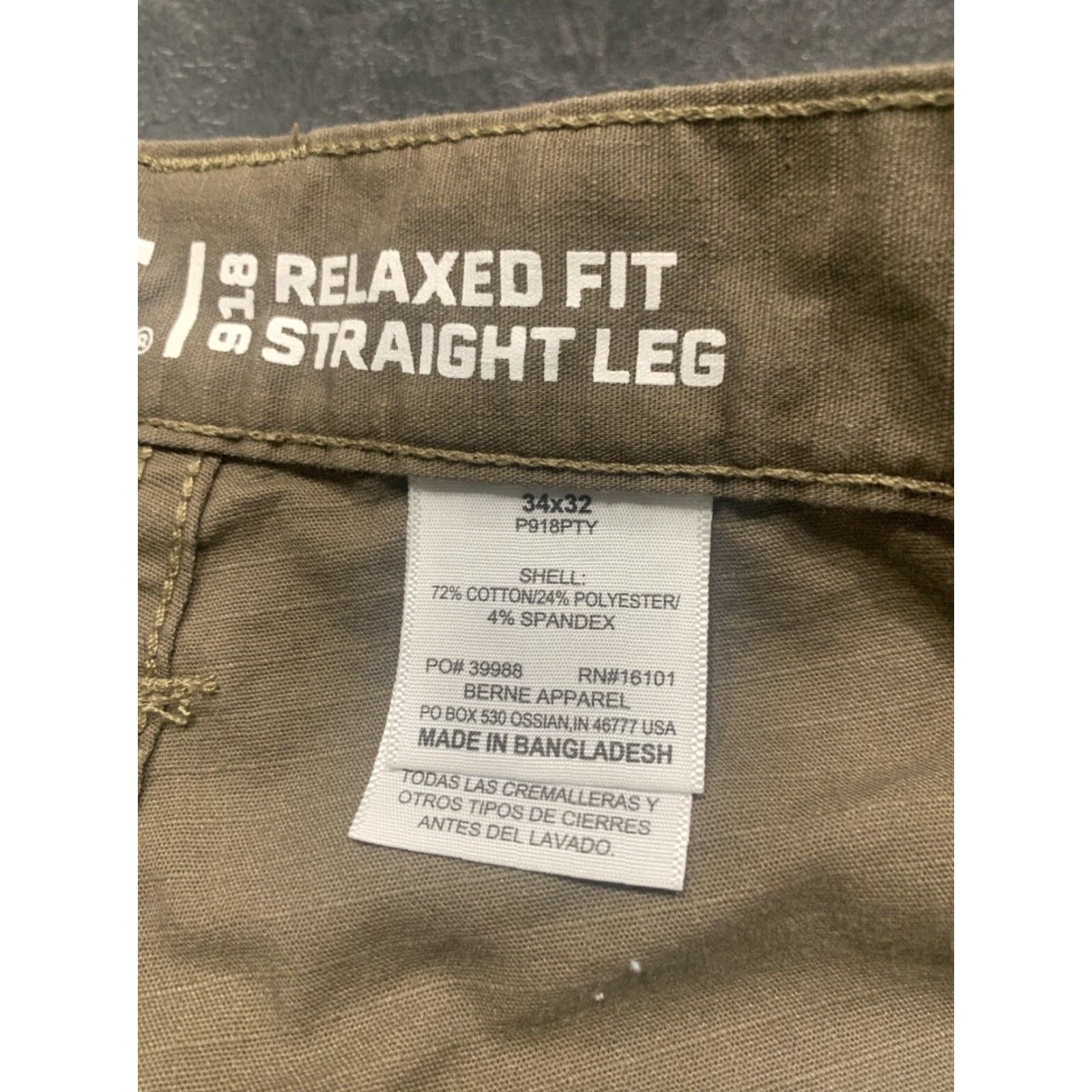 Vintage Berne Brown Mens 34x31 Straight Leg Carpenter Pants Size US 34 / EU 50 - 4 Thumbnail