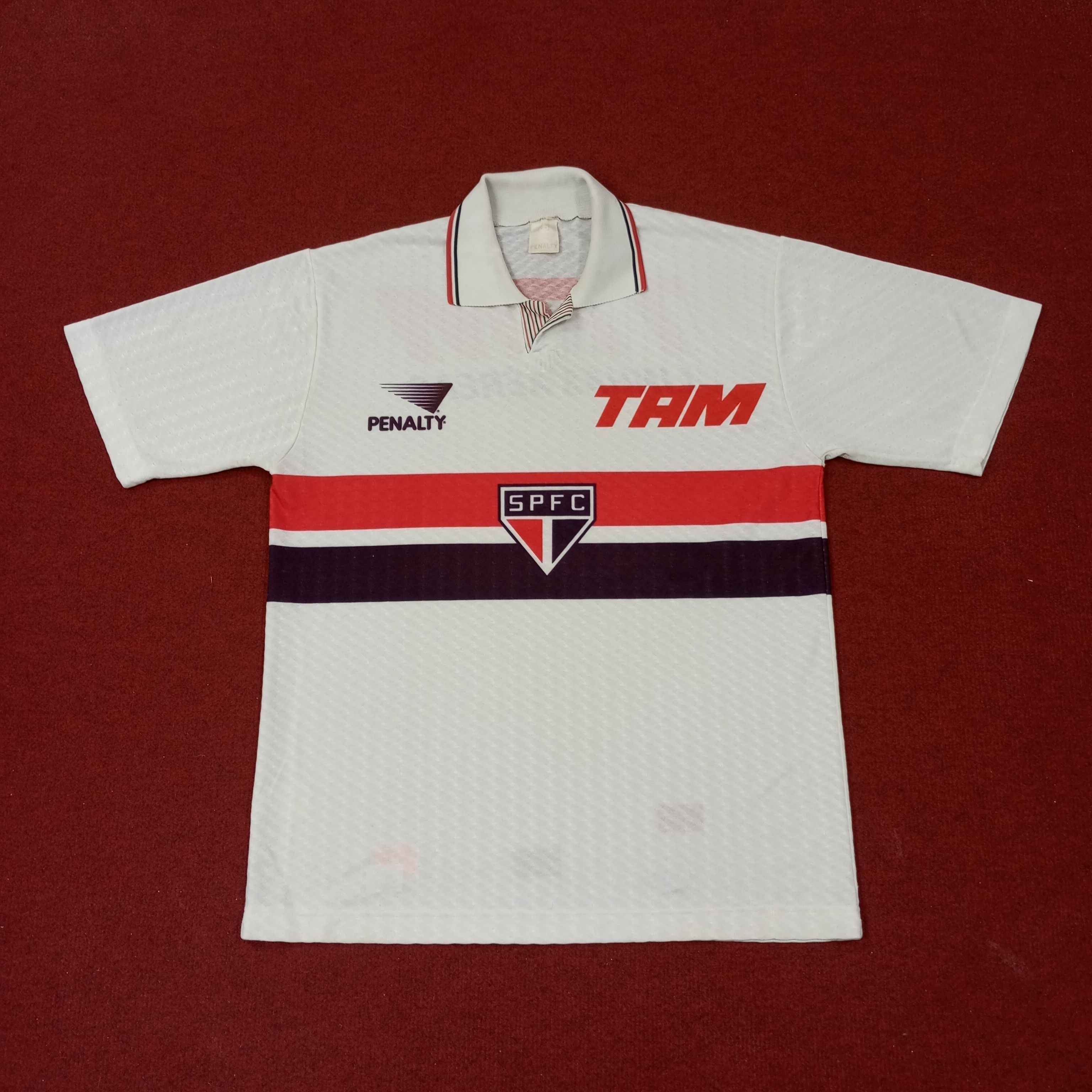 Vintage Sao Paolo Soccer Football Club Jersey c223n49 Size US M / EU 48-50 / 2 - 1 Thumbnail