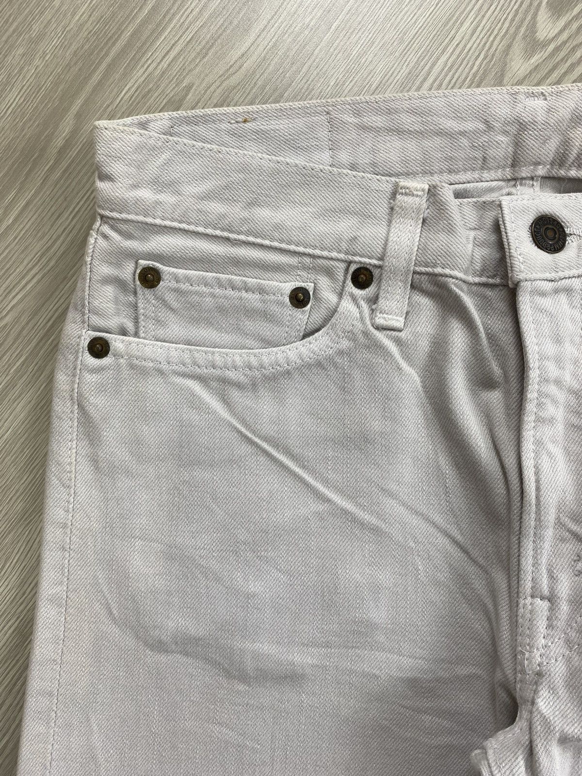 Evan Kinori × Orslow Vintage Orslow Japan Broken White Straight Jeans Size US 29 - 7 Thumbnail