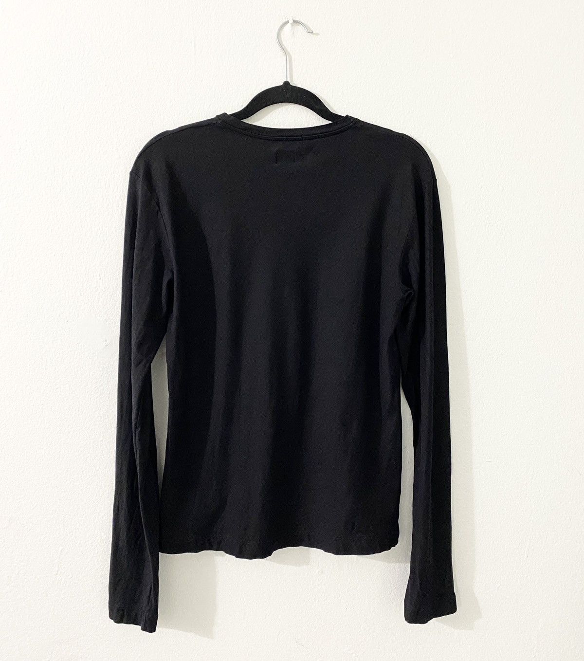 Jil Sander Jil Sander by Raf Simons Basic Black Slim Longsleeve Shirt Size US M / EU 48-50 / 2 - 2 Thumbnail