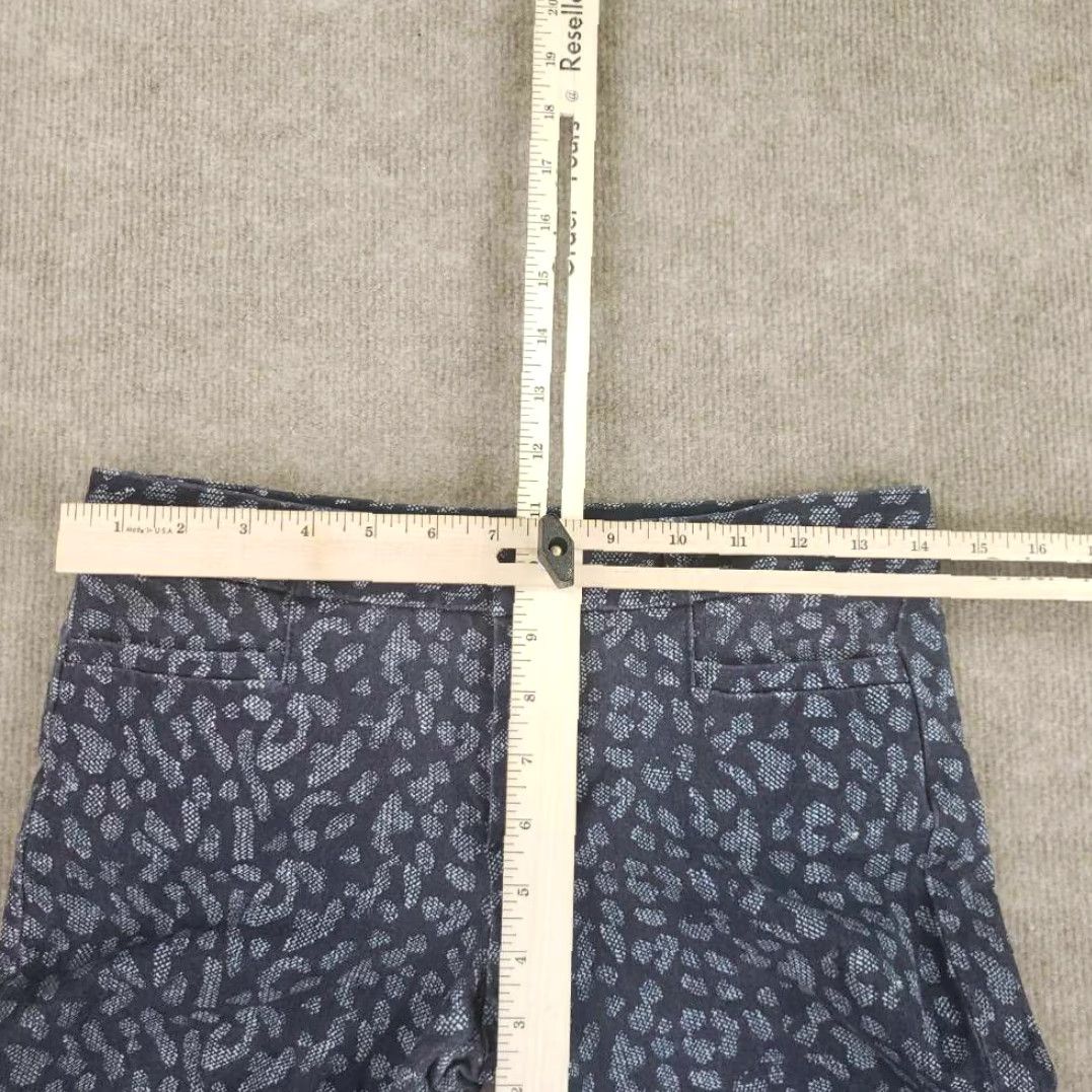Banana Republic Banana Republic Cropped Pants Womens Sloan Purple Abstract Low Rise Stretch 0 Regular Size 28" / US 6 / IT 42 - 5 Thumbnail