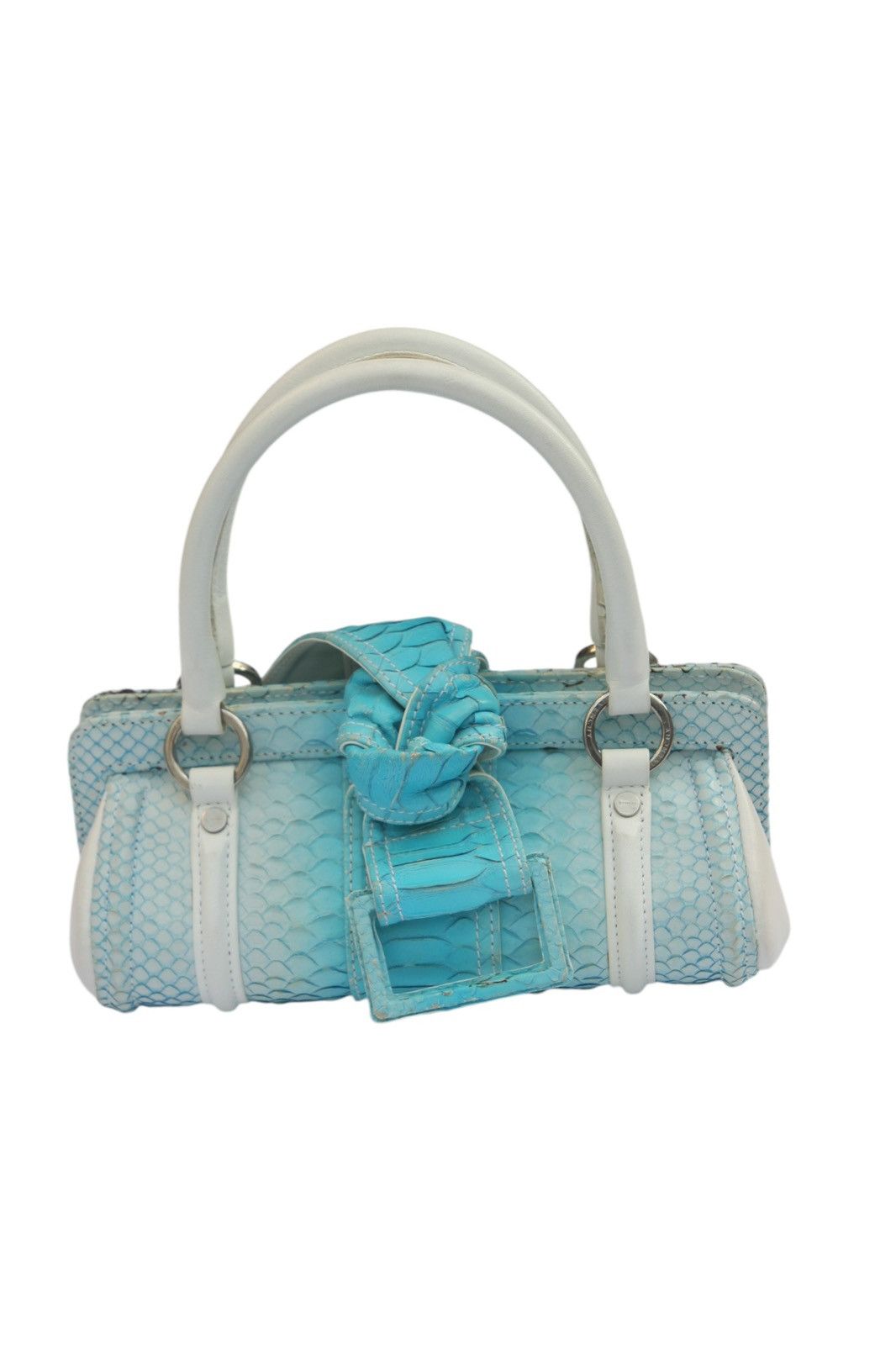 GIVENCHY Python handbag sky blue