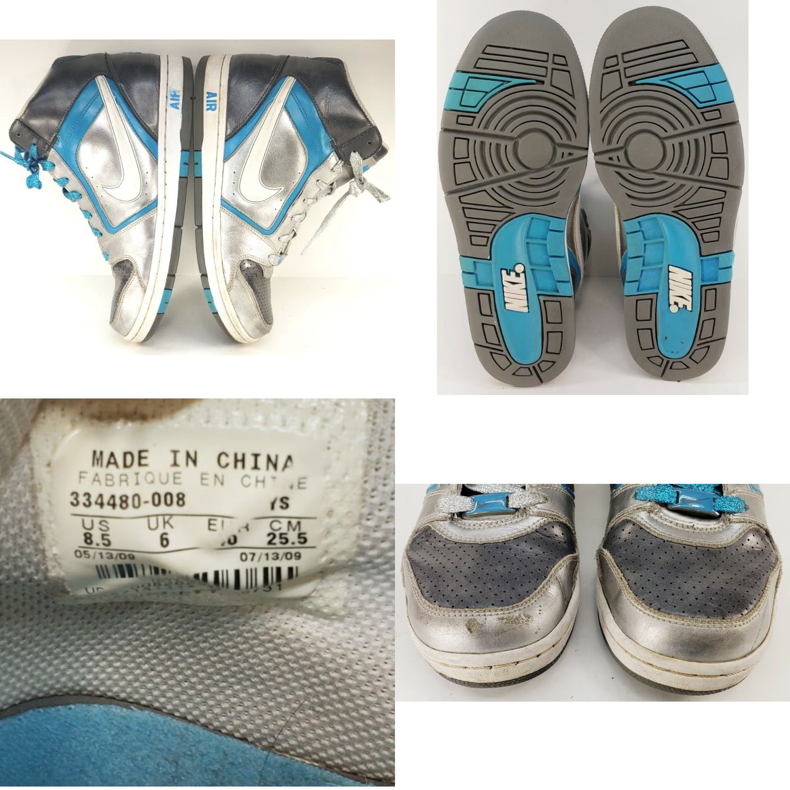 Nike Nike Air Prestige 2 High Women High Tops 8.5 Silver-University Blue Nike Air Prestige 2 High Womens 8.5 High Tops Silver Blue"} Size US 9 / IT 39 - 8 Thumbnail