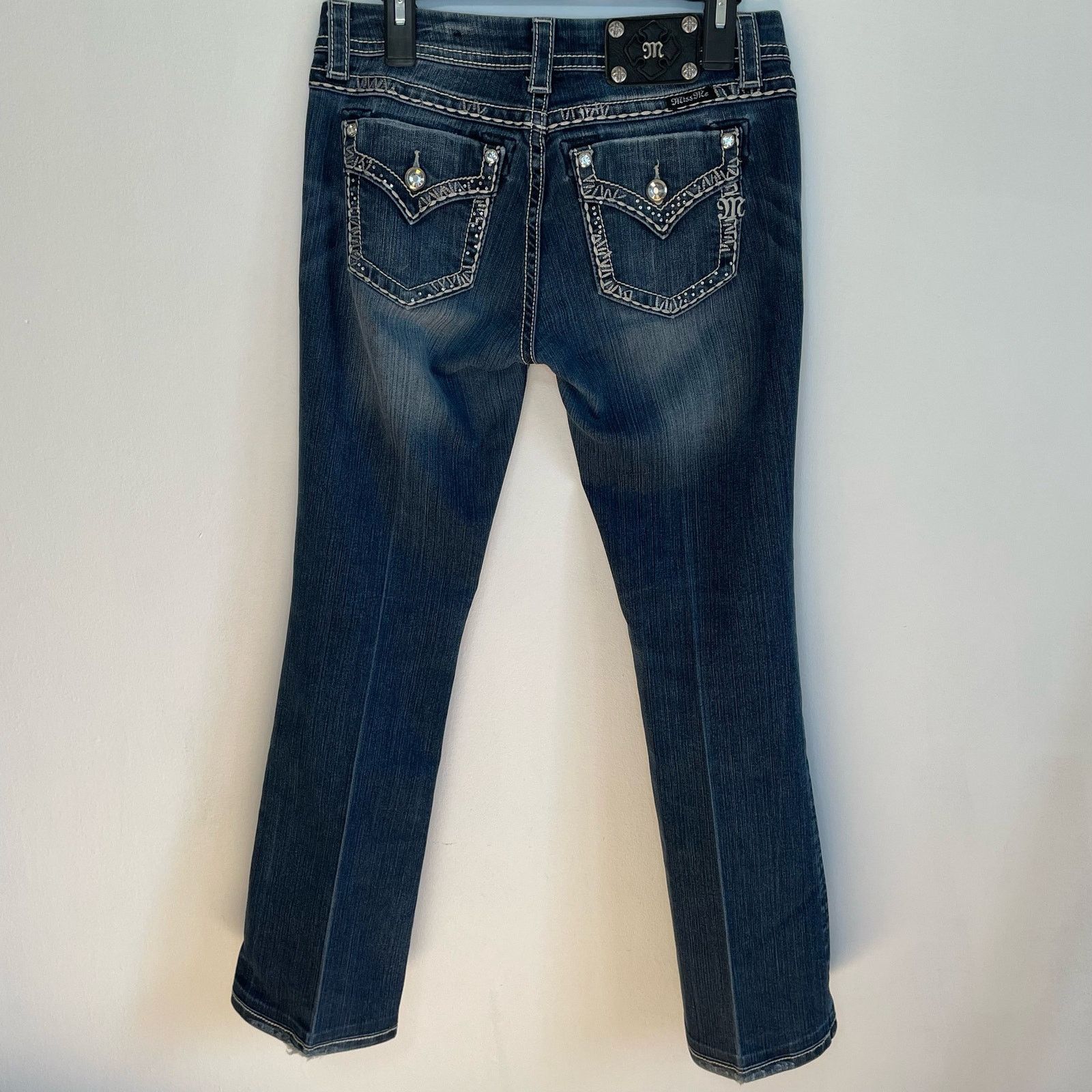 Miss Me Miss Me Easy Boot Jeans 28 Womens Bling Bootcut Denim Size 32" / US 10 / IT 46 - 3 Thumbnail