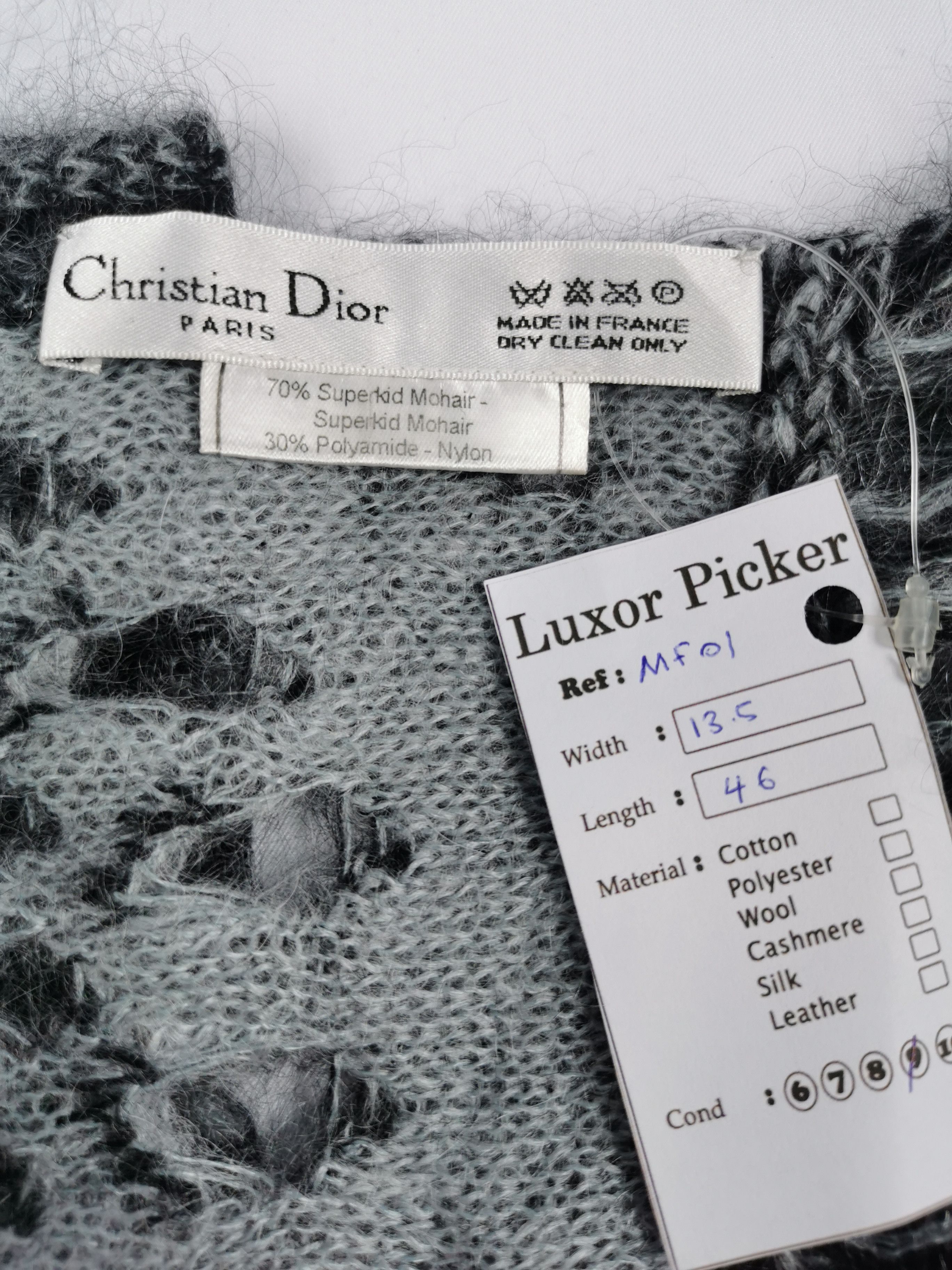 Christian Dior Monsieur Christian Dior scarf mohair Size ONE SIZE - 9 Thumbnail