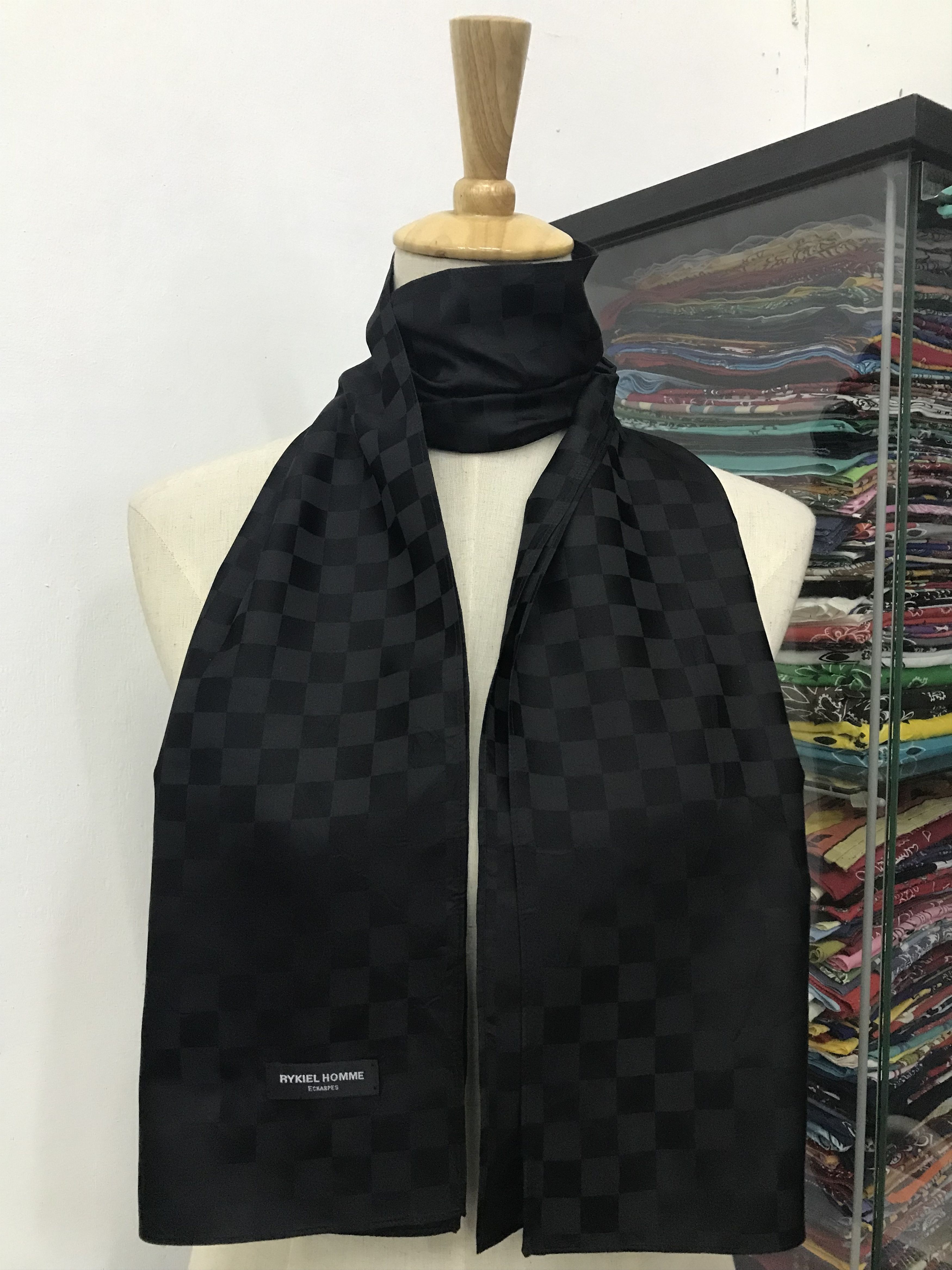 Sonia Rykiel Vintage Rykiel Homme Silk Scarf Size ONE SIZE - 1 Thumbnail