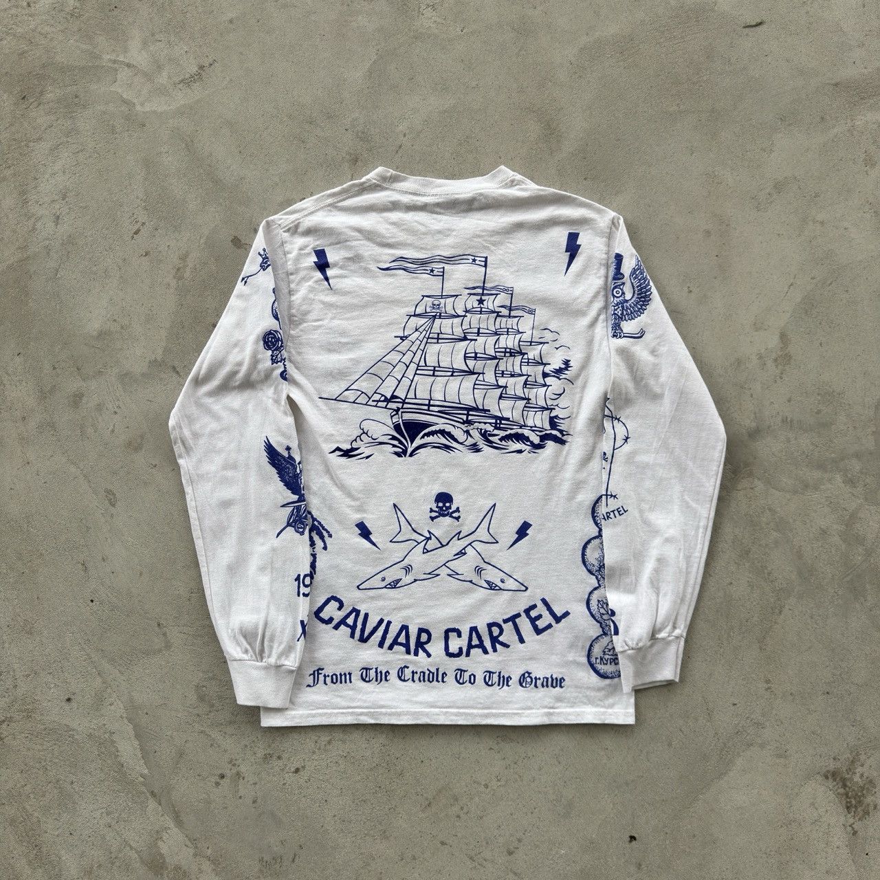 Caviar Caviar Cartel SSUR Long Sleeve T-Shirt Tattoo Graphic Size US XL / EU 56 / 4 - 1 Thumbnail