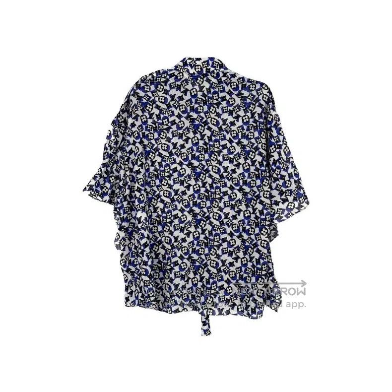 Louis Vuitton Louis Vuitton Blue full logo cotton shirt Size US XXS / EU 40 - 2 Thumbnail