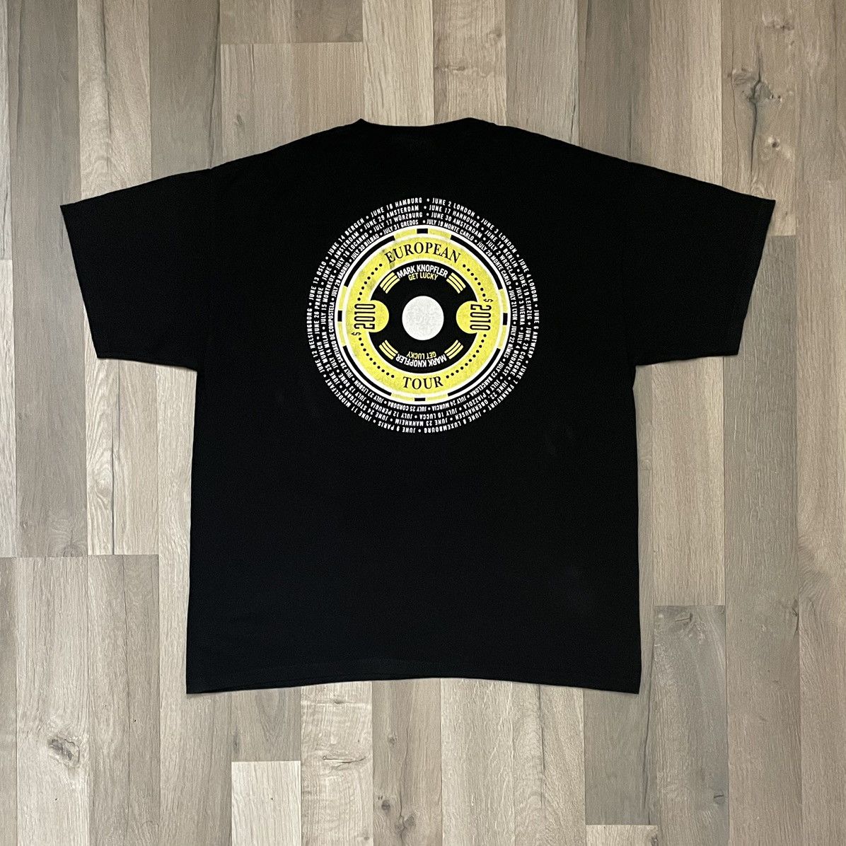 Band Tees Mark Knopfler Get Lucky European Tour 2010 Size US XL / EU 56 / 4 - 3 Thumbnail