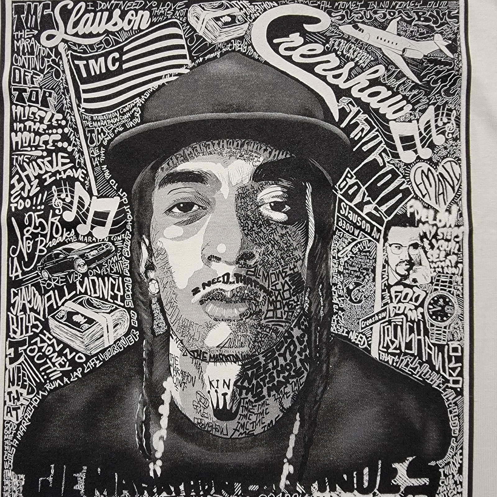 Other The Marathon Clothing "Nipsey Hussle" Tshirt Sz S White Size US S / EU 44-46 / 1 - 2 Thumbnail