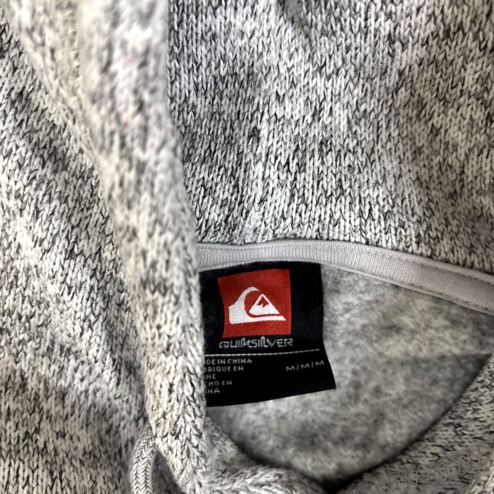 Quiksilver Quiksilver Hoodie Men Pullover Fleece Hooded Gray M Medium Heather Light Gr... Size US M / EU 48-50 / 2 - 3 Thumbnail