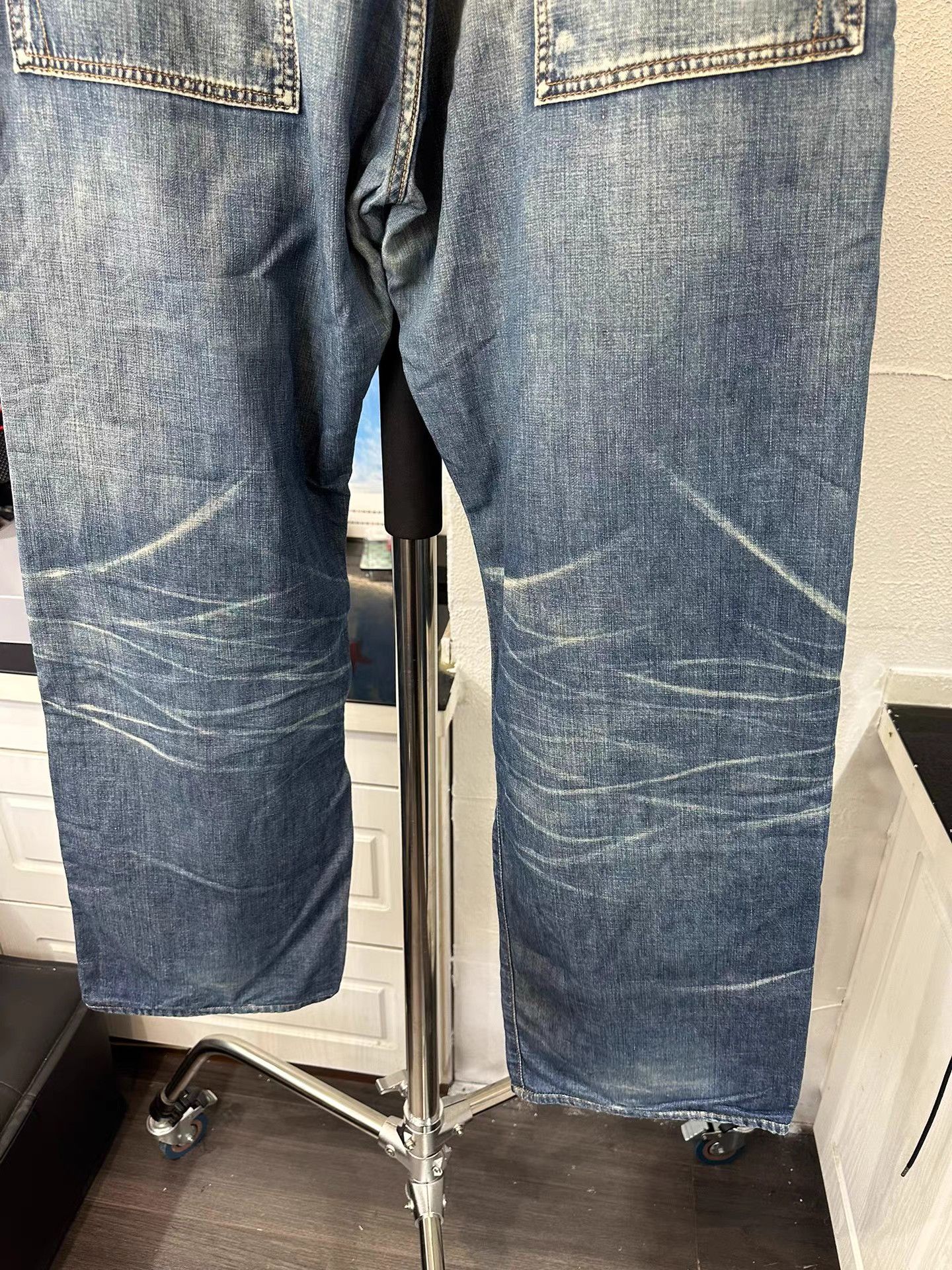 Yohji Yamamoto Yohji yamamoto y's for men Washed Floral Bud Jeans K20 Size US 33 - 7 Thumbnail