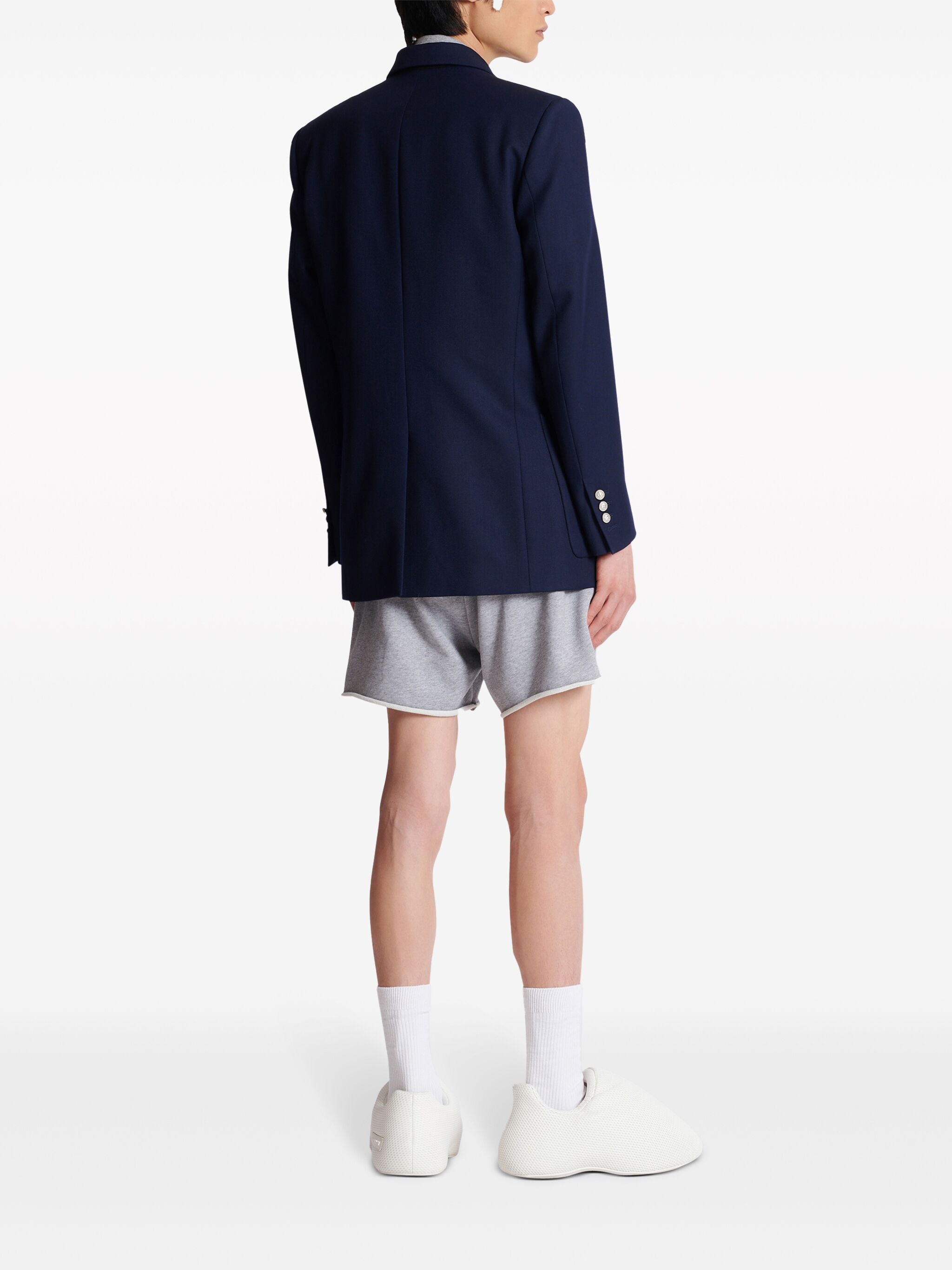 Balmain o1s1wg110125 Monogram Blazer in Blue Size US S / EU 44-46 / 1 - 5 Thumbnail