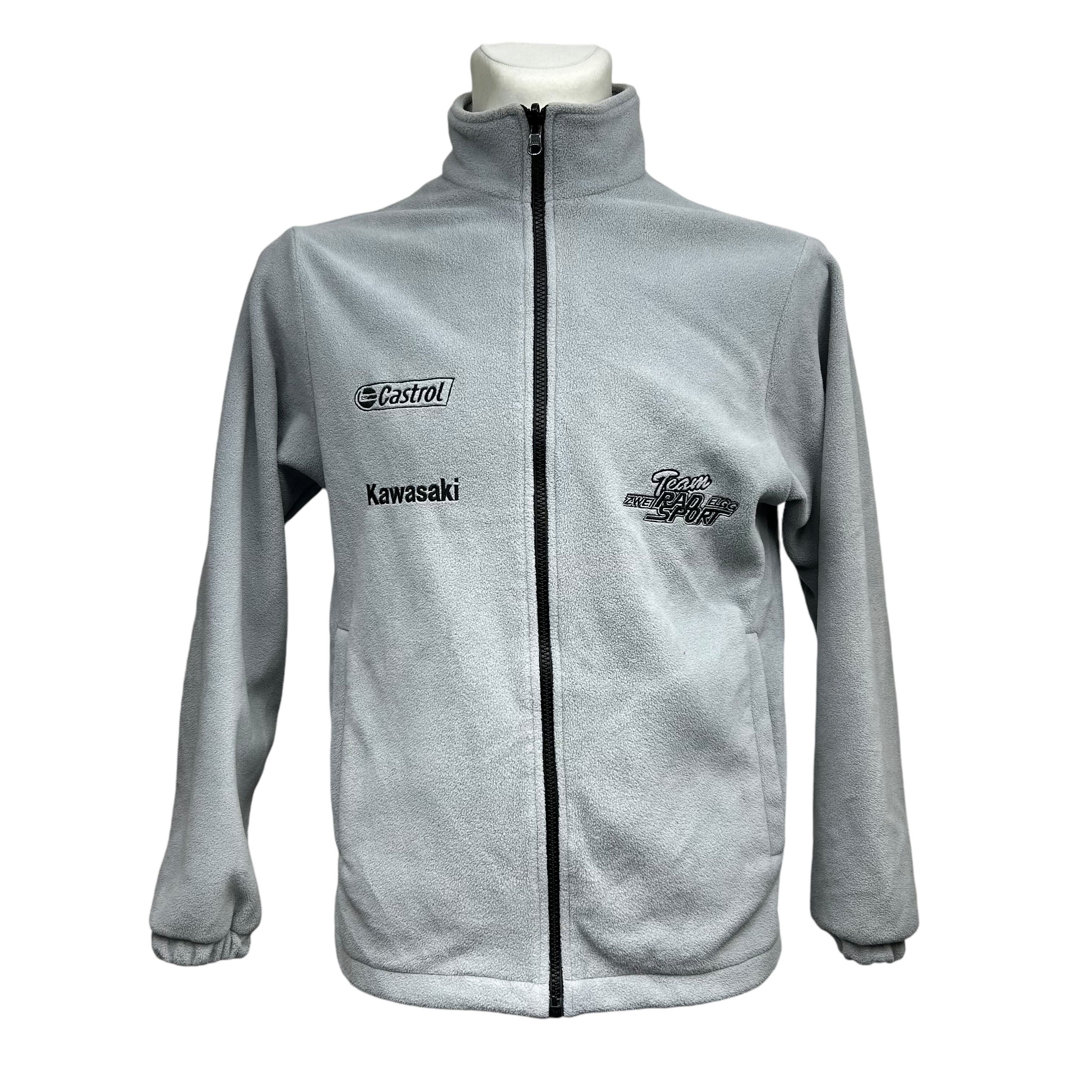 Vintage Castrol Kawasaki 2 in 1 Jacket Fleece Zip Embroidered XXS Size US XS / EU 42 / 0 - 3 Thumbnail