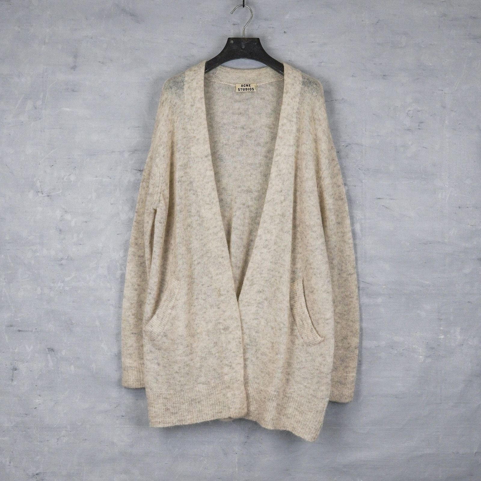 Acne Studios Acne studios raya aw13 gray wool oversized cardigan sweater Size XXS / US 00 / IT 34 - 1 Thumbnail