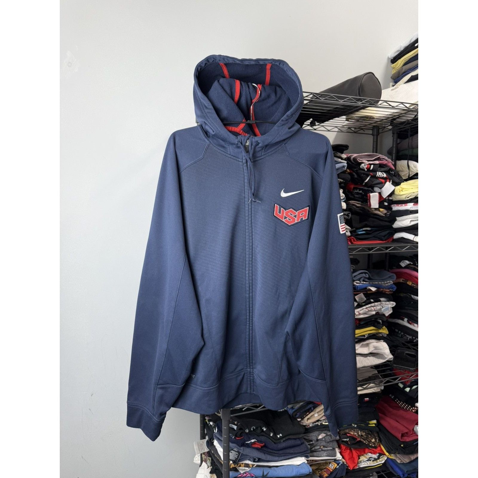 Nike Nike USA United States Of America National Team Hoodie Size US XL / EU 56 / 4 - 1 Thumbnail