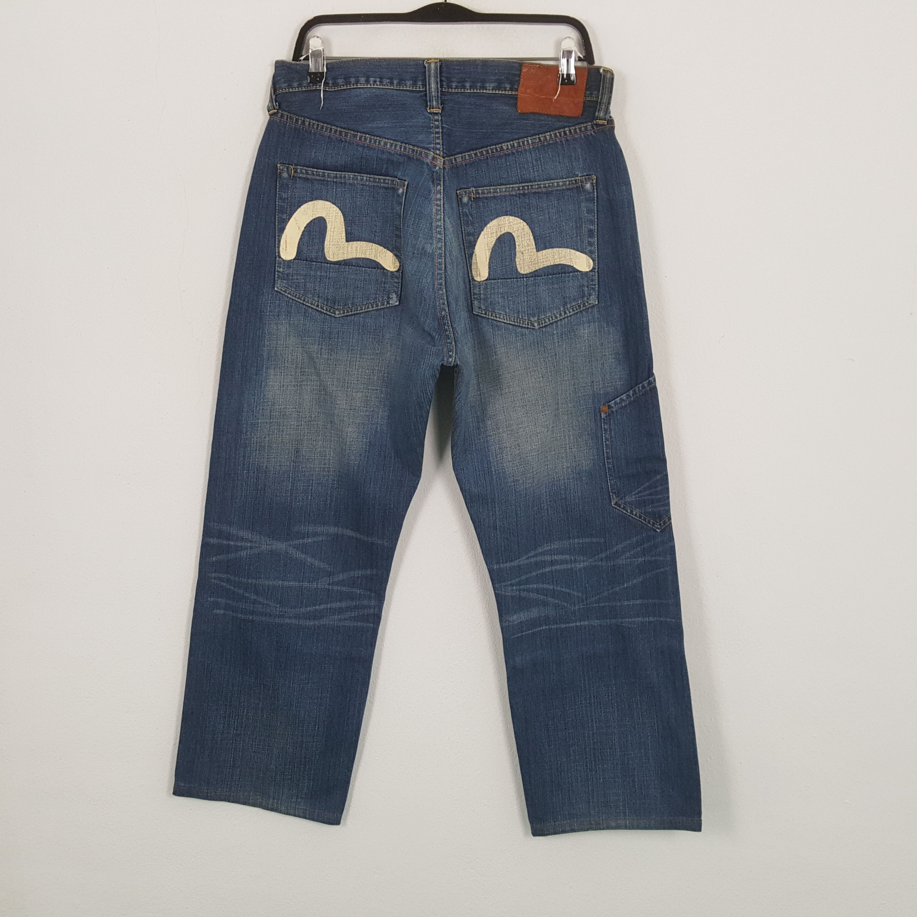 Evisu EVISU Japanese Brand Streetwear Custom Daicock Style Jeans Size US 31 - 4 Thumbnail