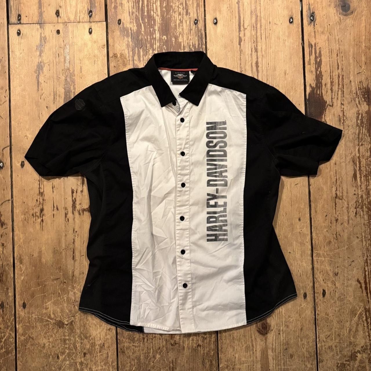 Harley Davidson × Vintage Vintage Harley Davidson button up mechanic shirt Size US XL / EU 56 / 4 - 1 Thumbnail