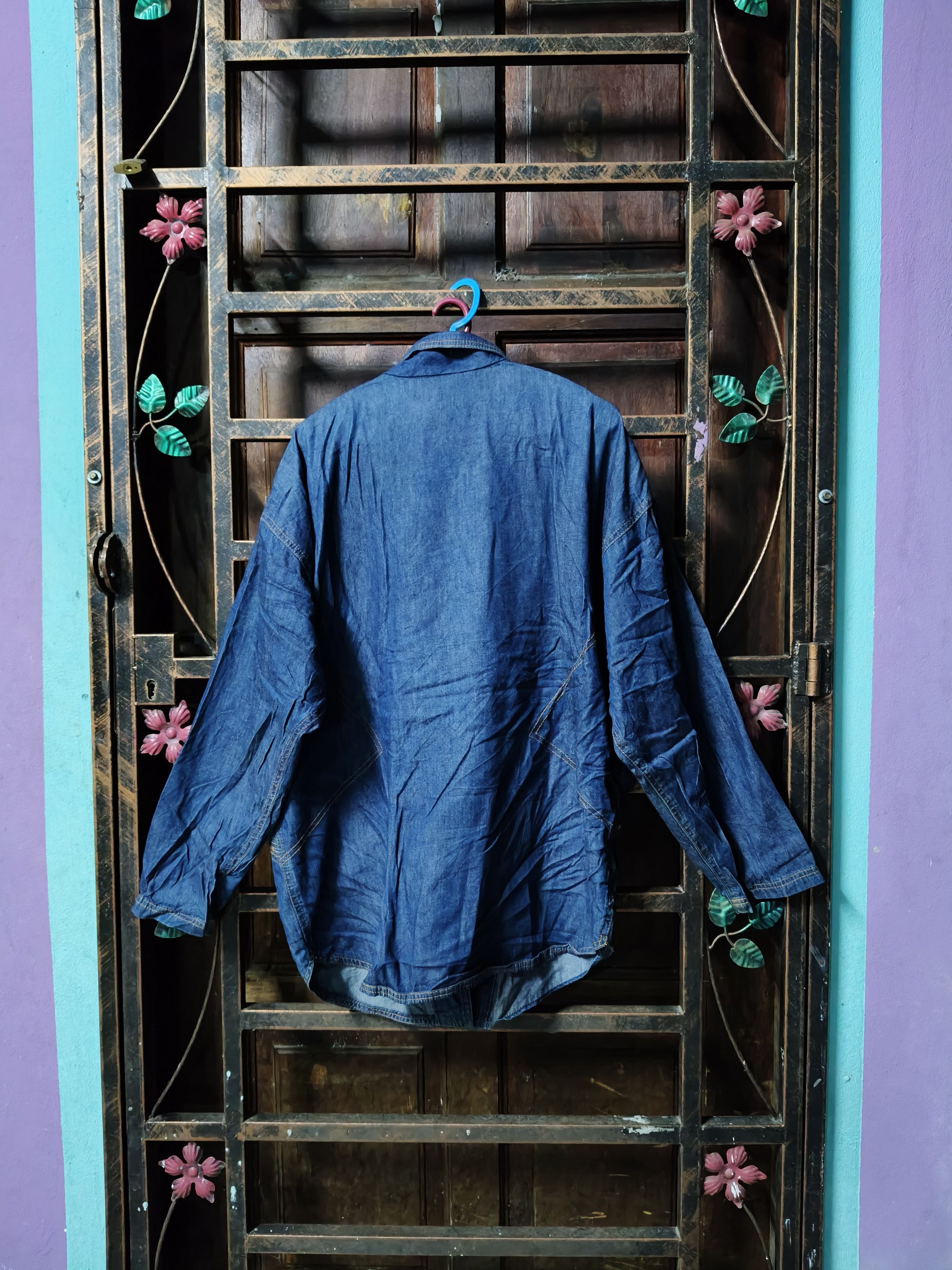 Japanese Brand × Vintage Vintage Givy denim Jacket Button Style Size M / US 6-8 / IT 42-44 - 2 Thumbnail