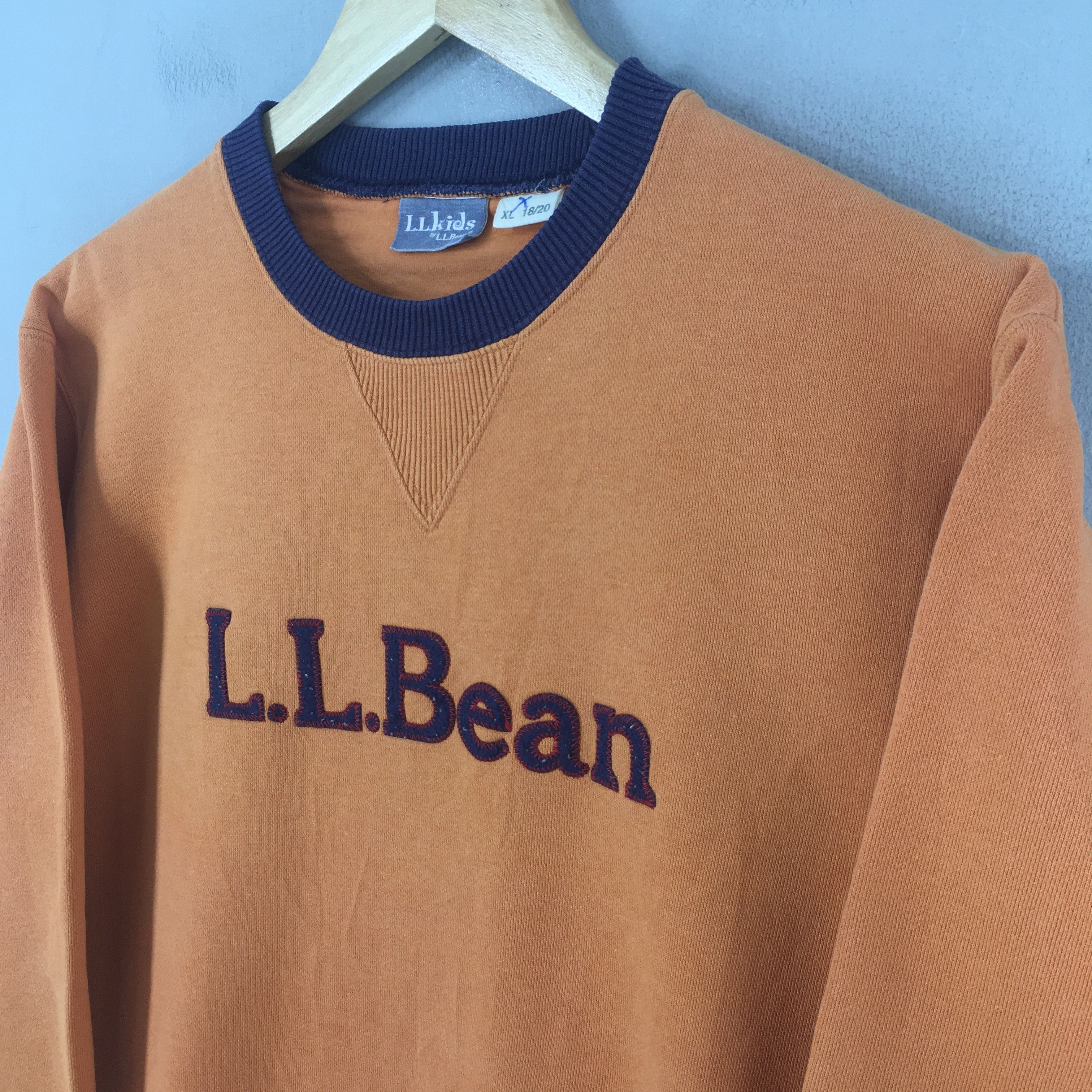L.L. Bean × Vintage Vintage LL Bean Usa Orange Sweatshirt Small Size US S / EU 44-46 / 1 - 3 Thumbnail