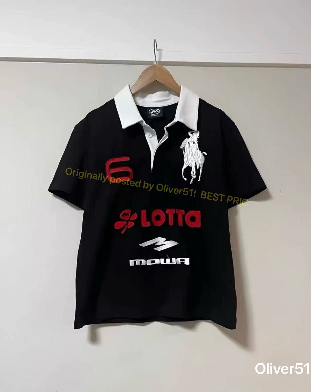 Mowalola Mowalola london blue atl polo shirt | Grailed