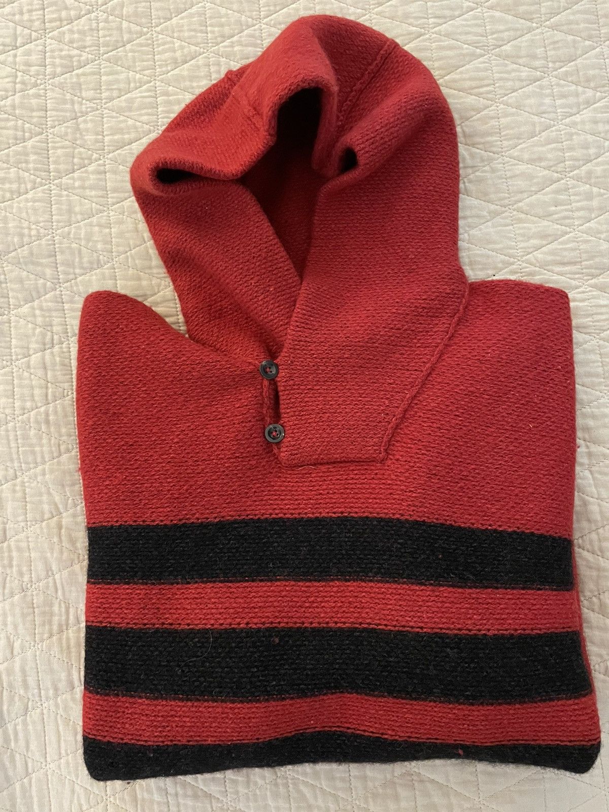 Blanket Stripe Hooded Sweater