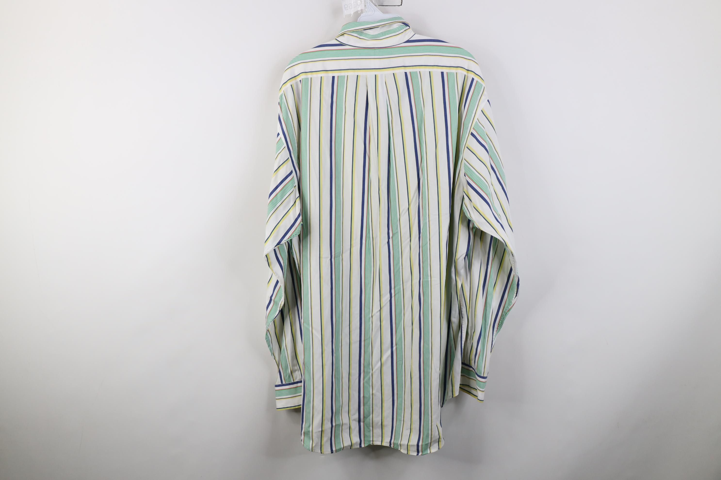 Polo Ralph Lauren Vintage 90s Ralph Lauren Striped Collared Button Down Shirt Size US L / EU 52-54 / 3 - 10 Thumbnail
