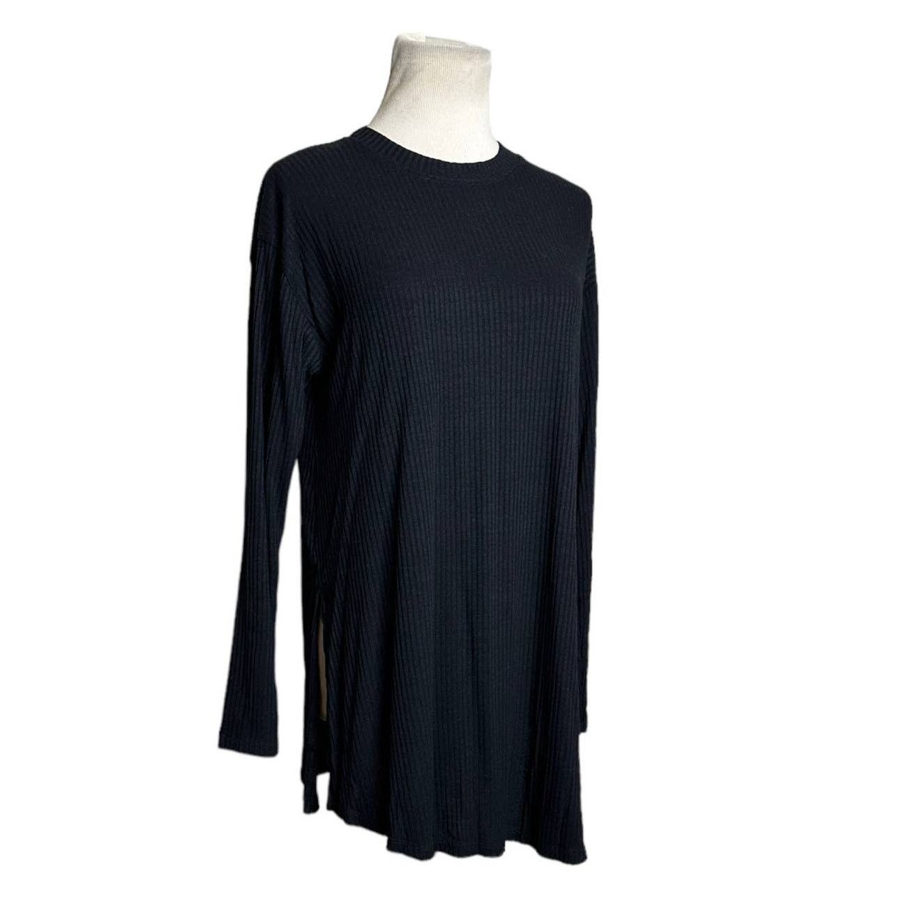 Asos Asos black crew neck long sleeves side slits sweater size 4 Size S / US 4 / IT 40 - 5 Thumbnail