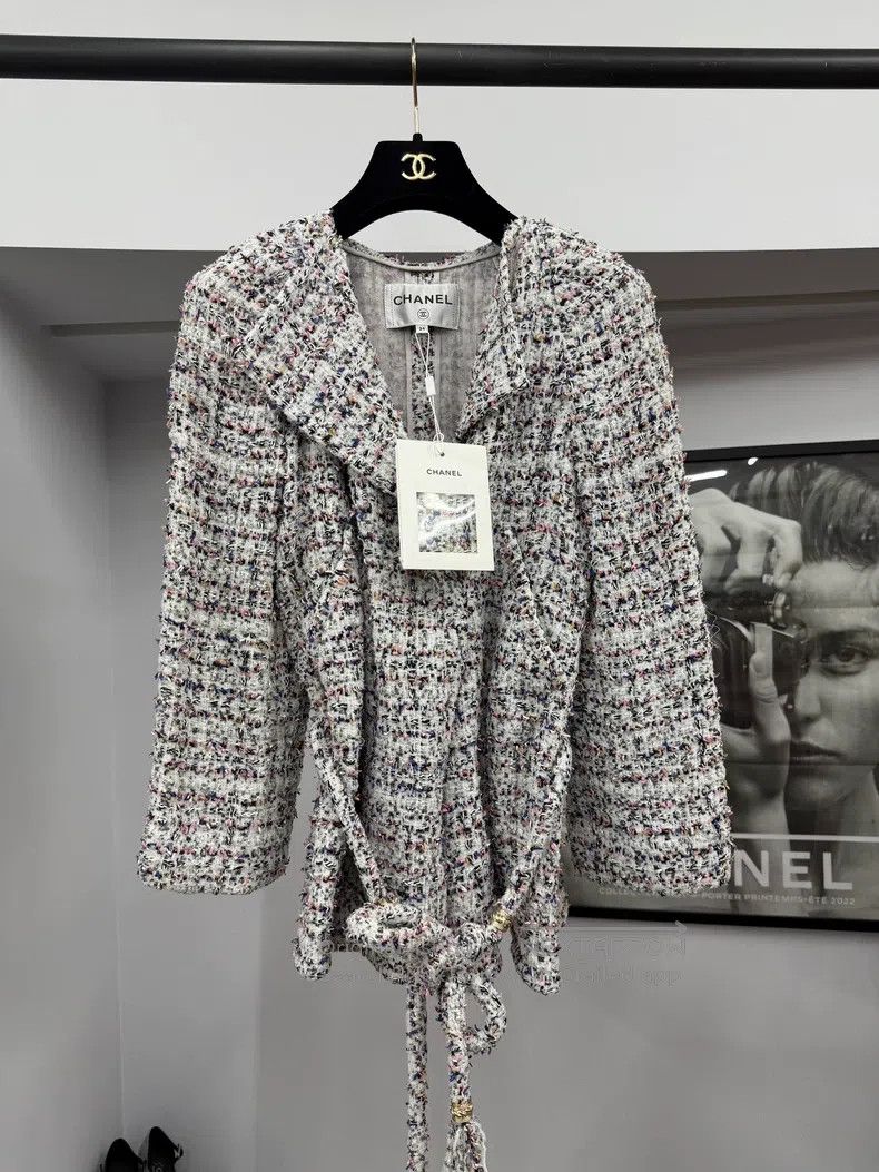 Chanel Chanel Greek series lace-with tweed jacket Size XXS / US 00 / IT 34 - 1 Thumbnail