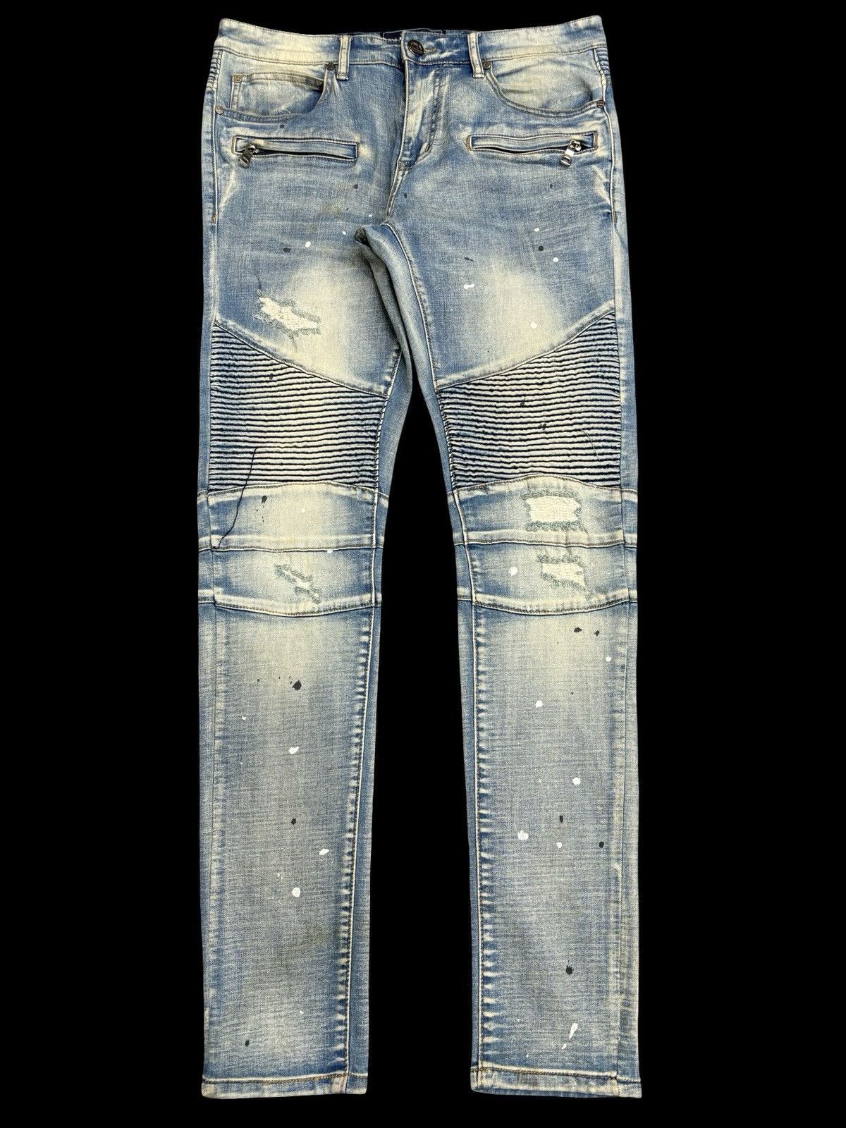 Other 💥Insane Biker Style💥Damati Biker Paint Splatter Pant F501 Size US 34 / EU 50 - 1 Thumbnail