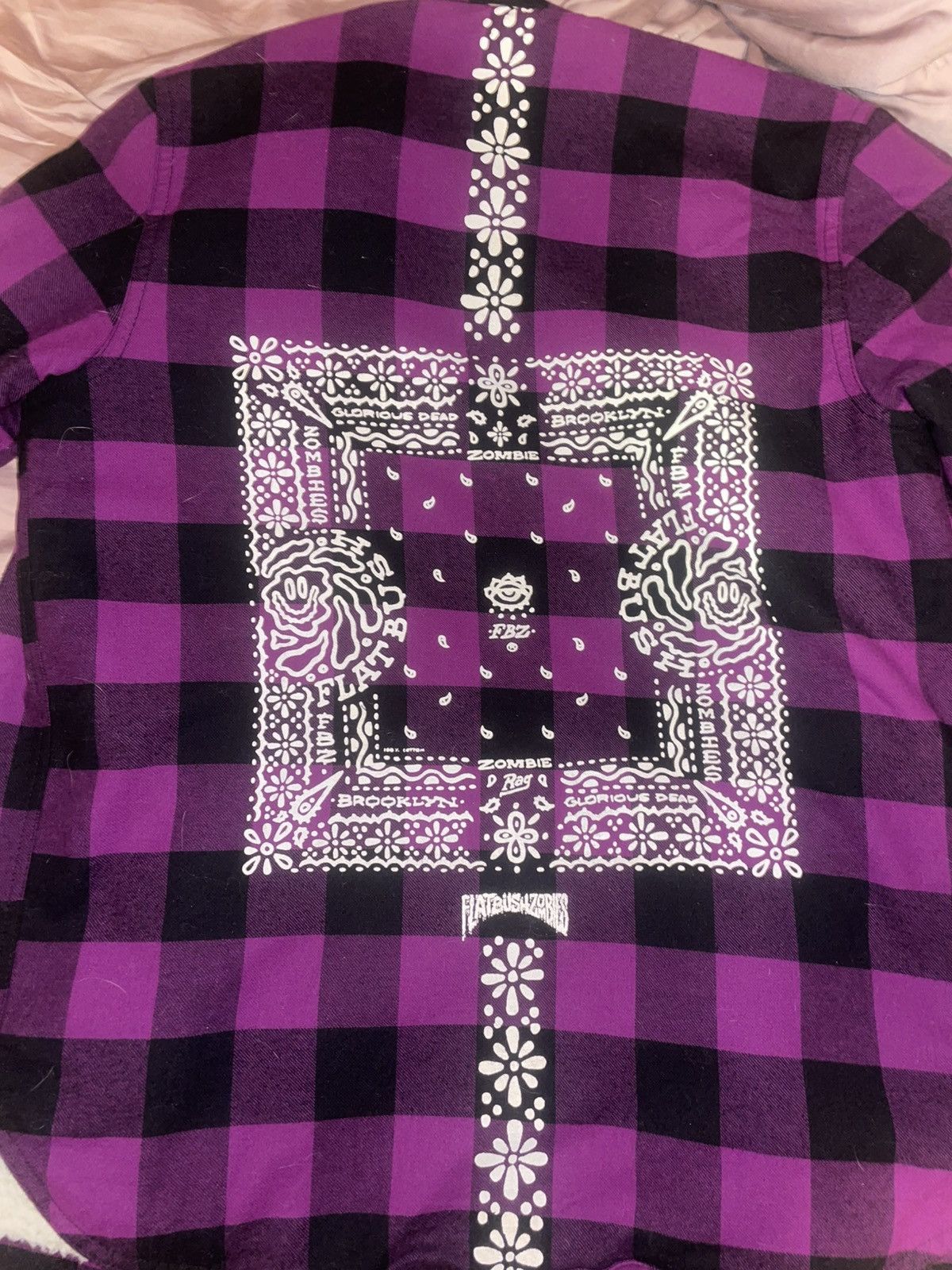 Flatbush Zombies Flatbush Zombies Purple Sherpa Flannel Size US S / EU 44-46 / 1 - 2 Thumbnail