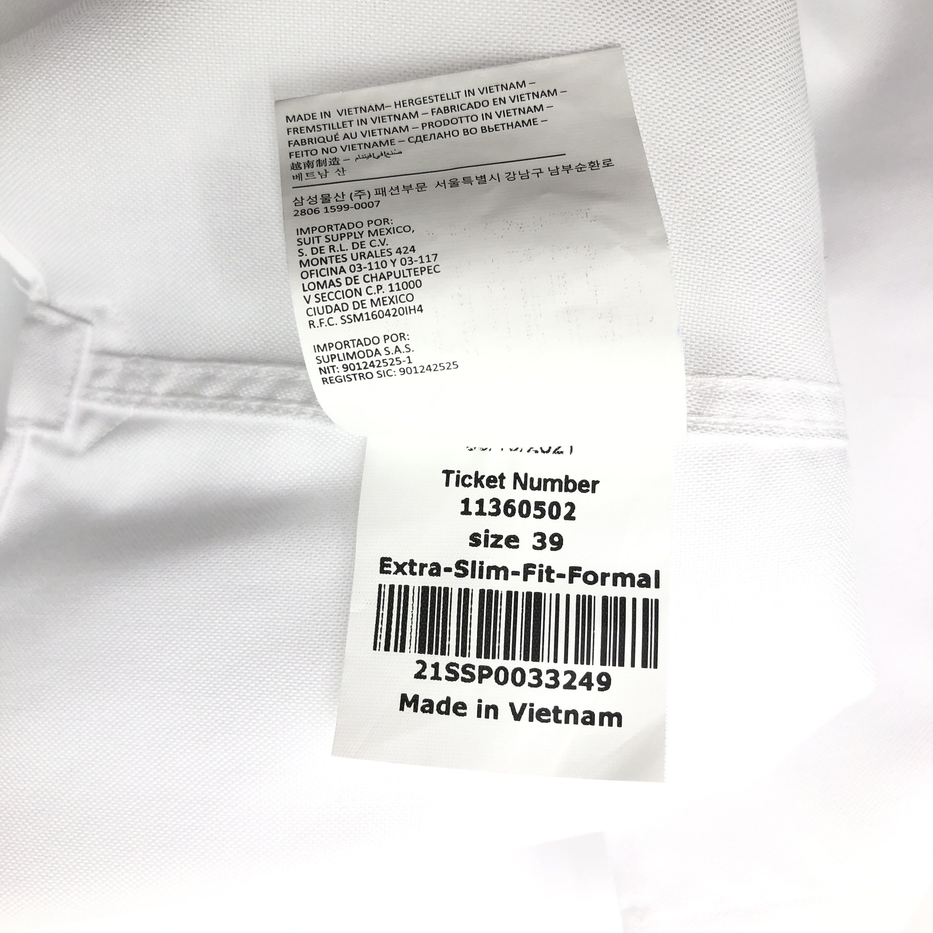 Suitsupply SUITSUPPLY Cotton Extra Slim Solid Size 39 Size 40S - 8 Thumbnail