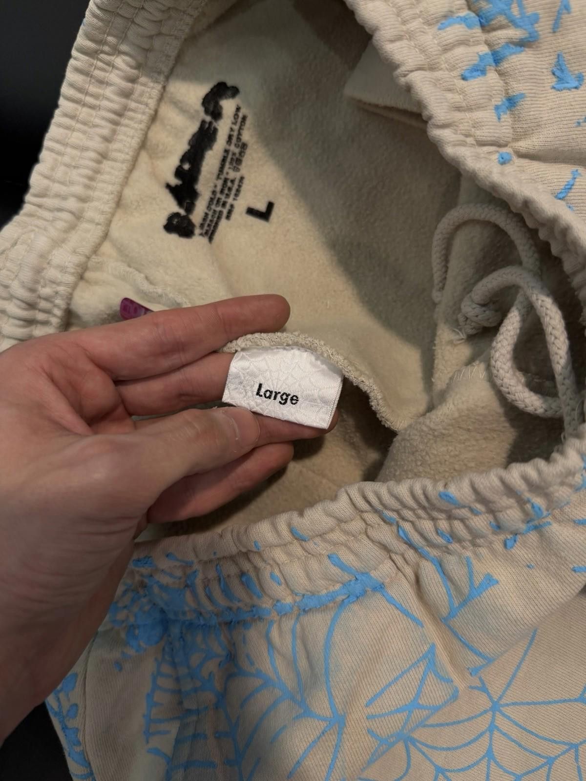 Sp5der Size L - Sp5der Worldwide Blue Sweatpants Young Thug Spider Size US 34 / EU 50 - 8 Thumbnail