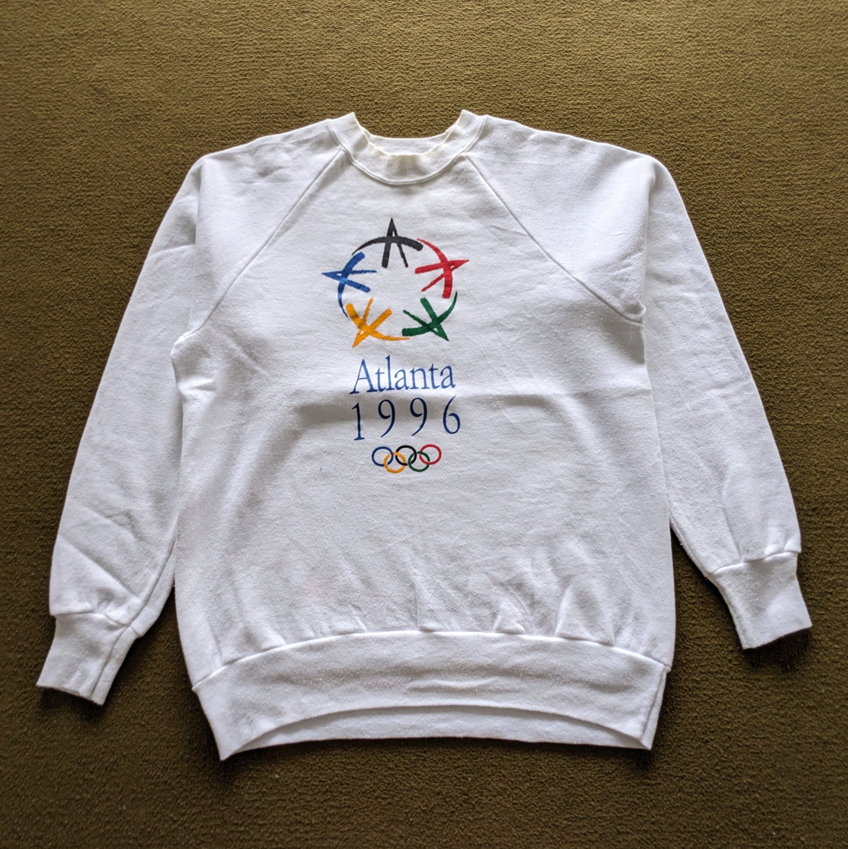 Vintage Vintage ATLANTA 1996 Olympics Sweatshirt Size US S / EU 44-46 / 1 - 1 Thumbnail