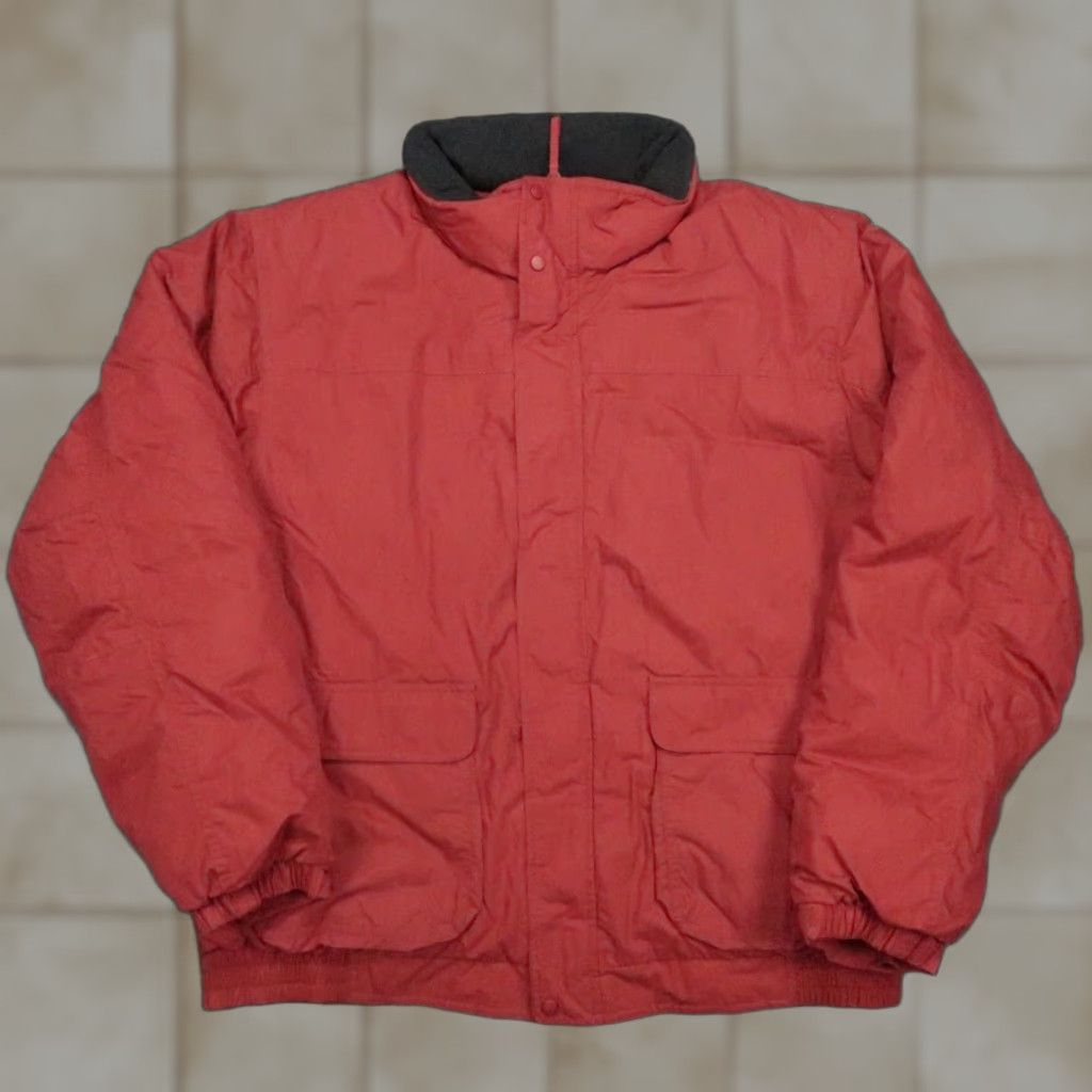 Vintage VINTAGE LL Bean Jacket Mens Large Mountain Red Acadia Down Insulated Lined Chore NWT Size US L / EU 52-54 / 3 - 1 Thumbnail