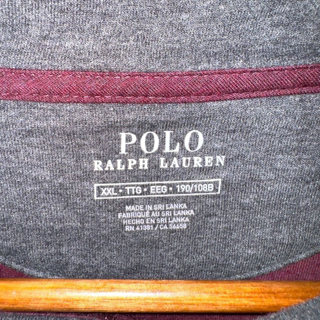 Polo Ralph Lauren Burgundy Red Polo Ralph Lauren 1/4 Zip Sweater Size XXL Size US XXL / EU 58 / 5 - 2 Thumbnail