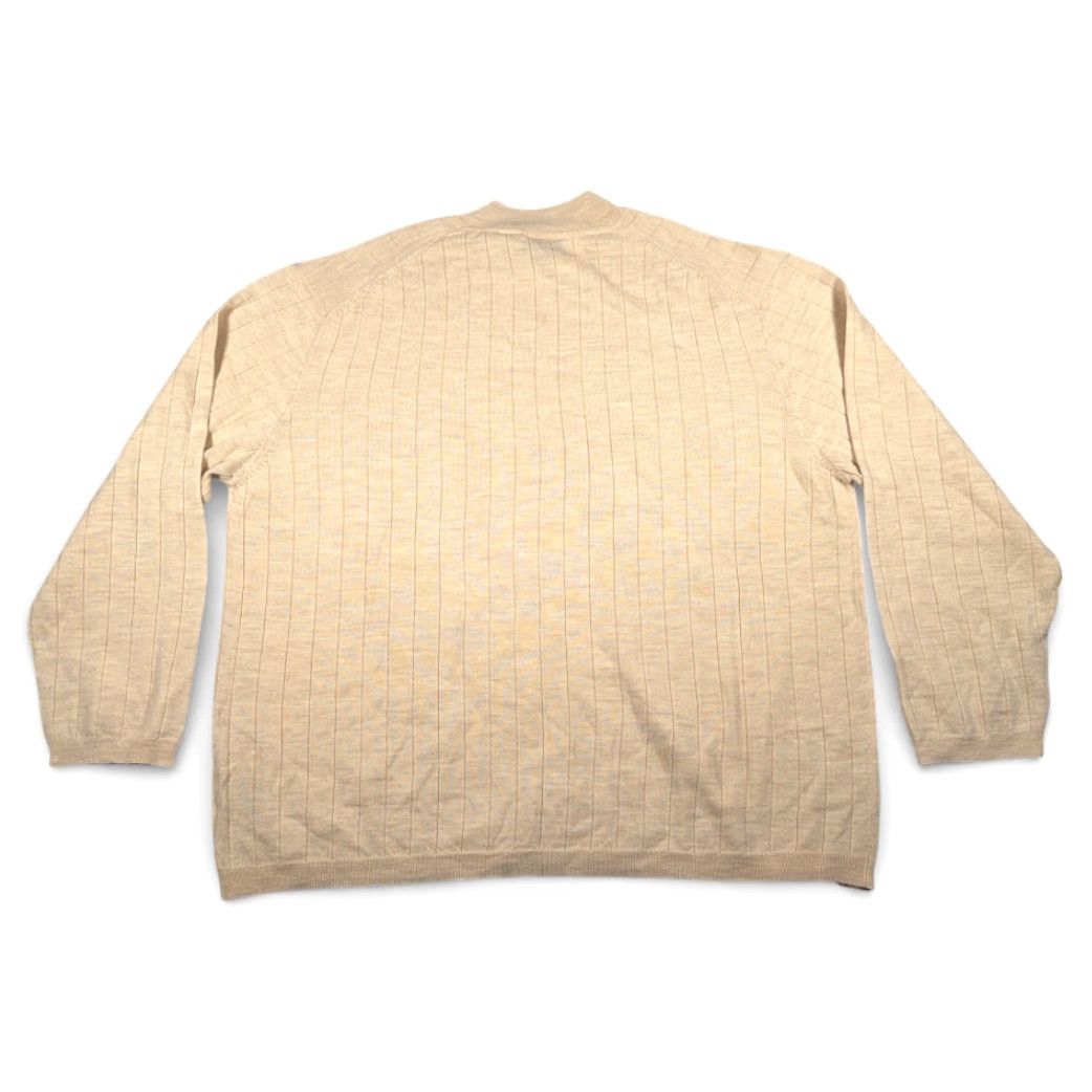 Ferrari VINTAGE J Ferrar Sweater Adult 2XL Brown Merino Wool Deadstock Tags 90s Wool Crew Knt Knit Pullover Mens Brown 90s Vintage J Ferrar Sweater 2XL Mens Size US XXL / EU 58 / 5 - 3 Thumbnail