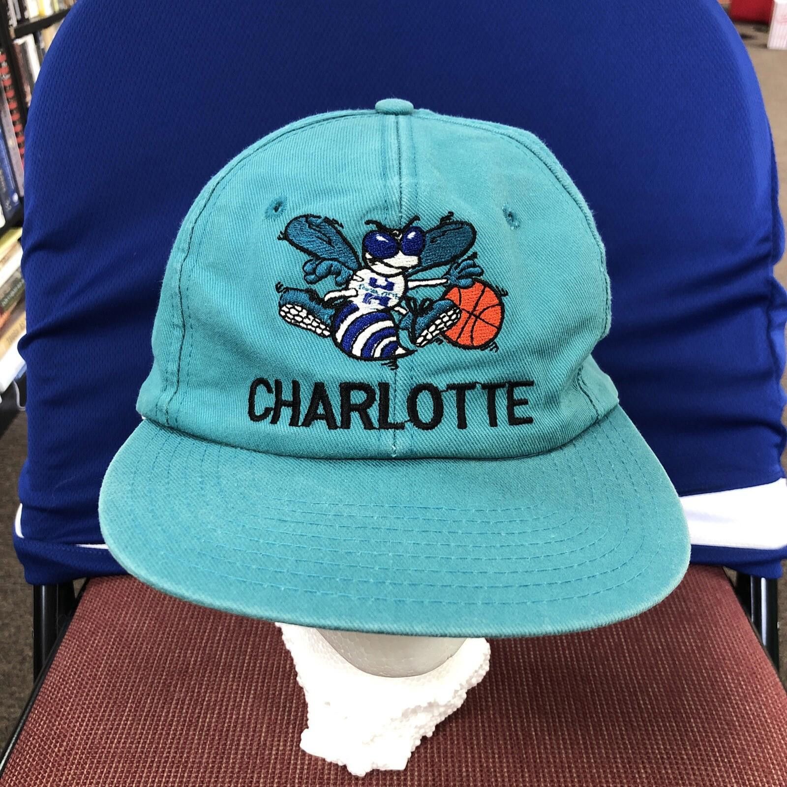 キャップ Charlotte Hornets twins enterprise Vintage NBA Charlotte Hornets Snapback Cap Hat 80s 90s Twins