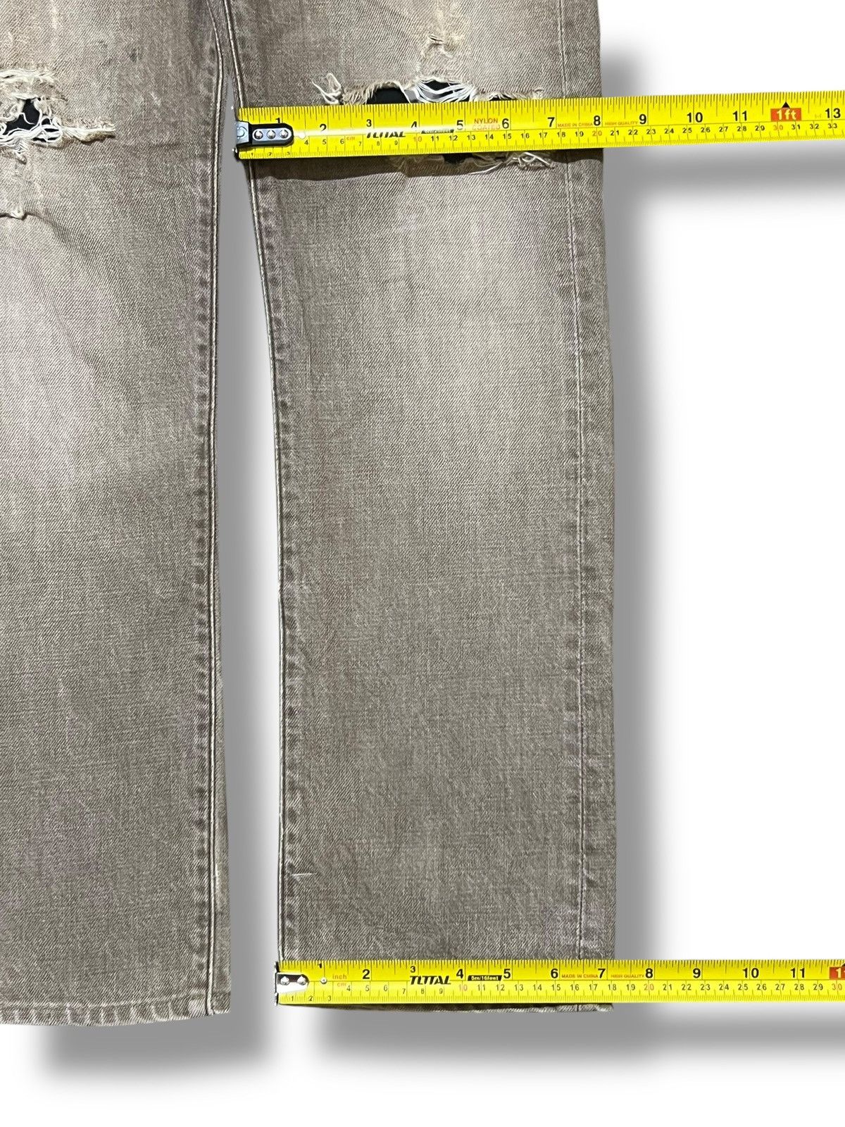 Big John Vintage Quadro+Phenia Big John Japan - Distressed Denim Size US 29 - 16 Thumbnail