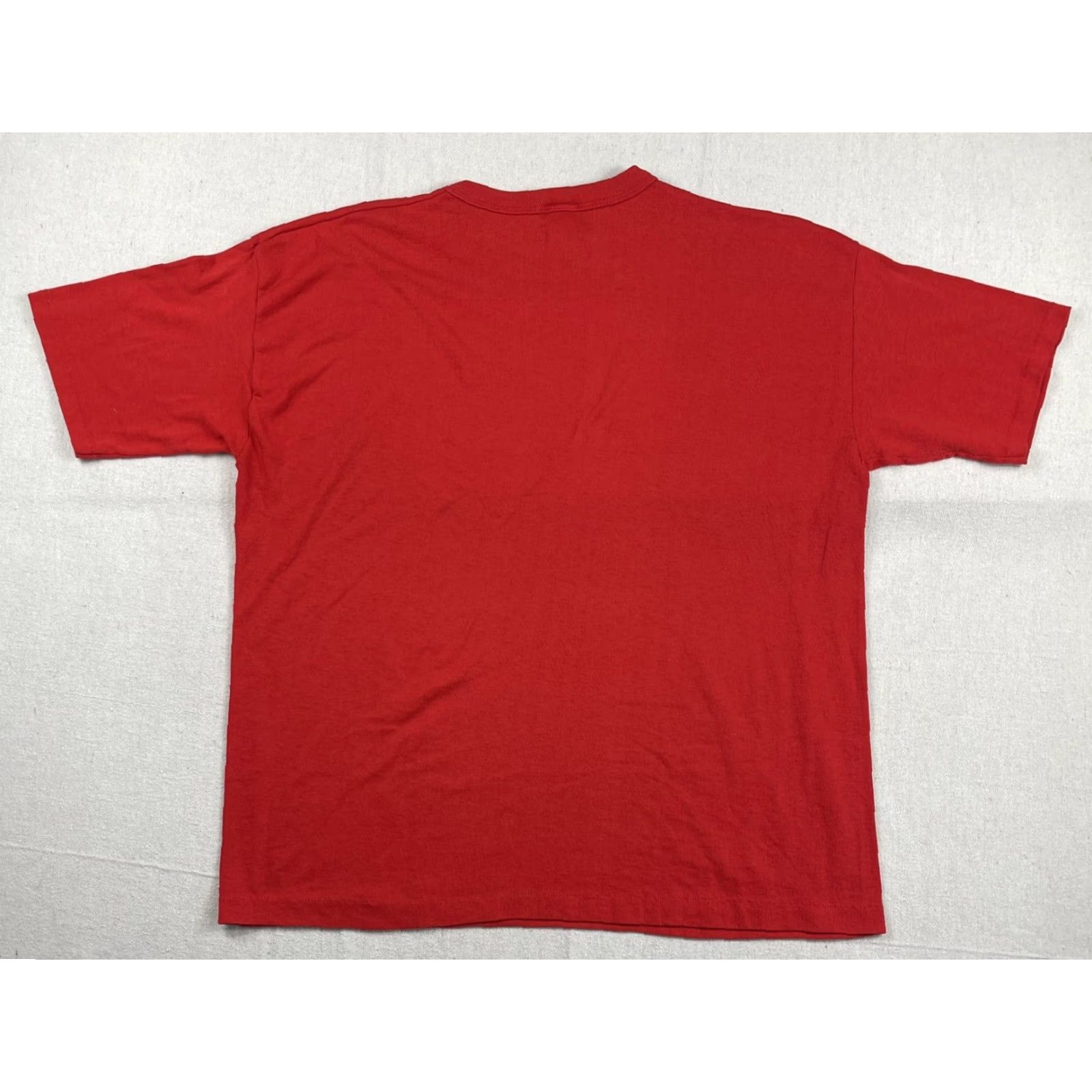 Lee VINTAGE Lee Logo T-Shirt 70s 80s Short Sleeve Regular Fit Adult Large Red Retro Mens Size US L / EU 52-54 / 3 - 4 Thumbnail