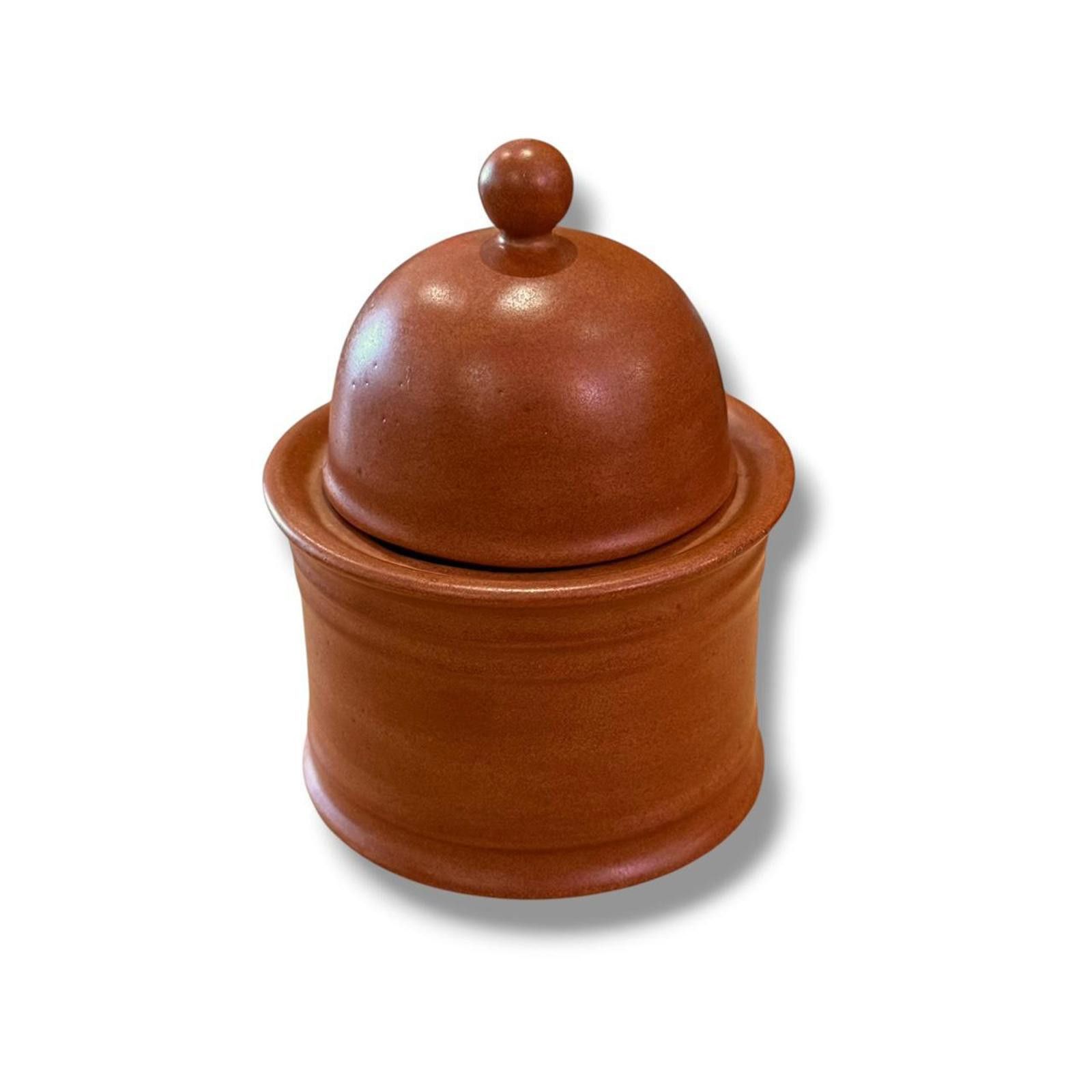 Other Terracotta Color Lidded Crock Jar Pot Size ONE SIZE - 1 Thumbnail