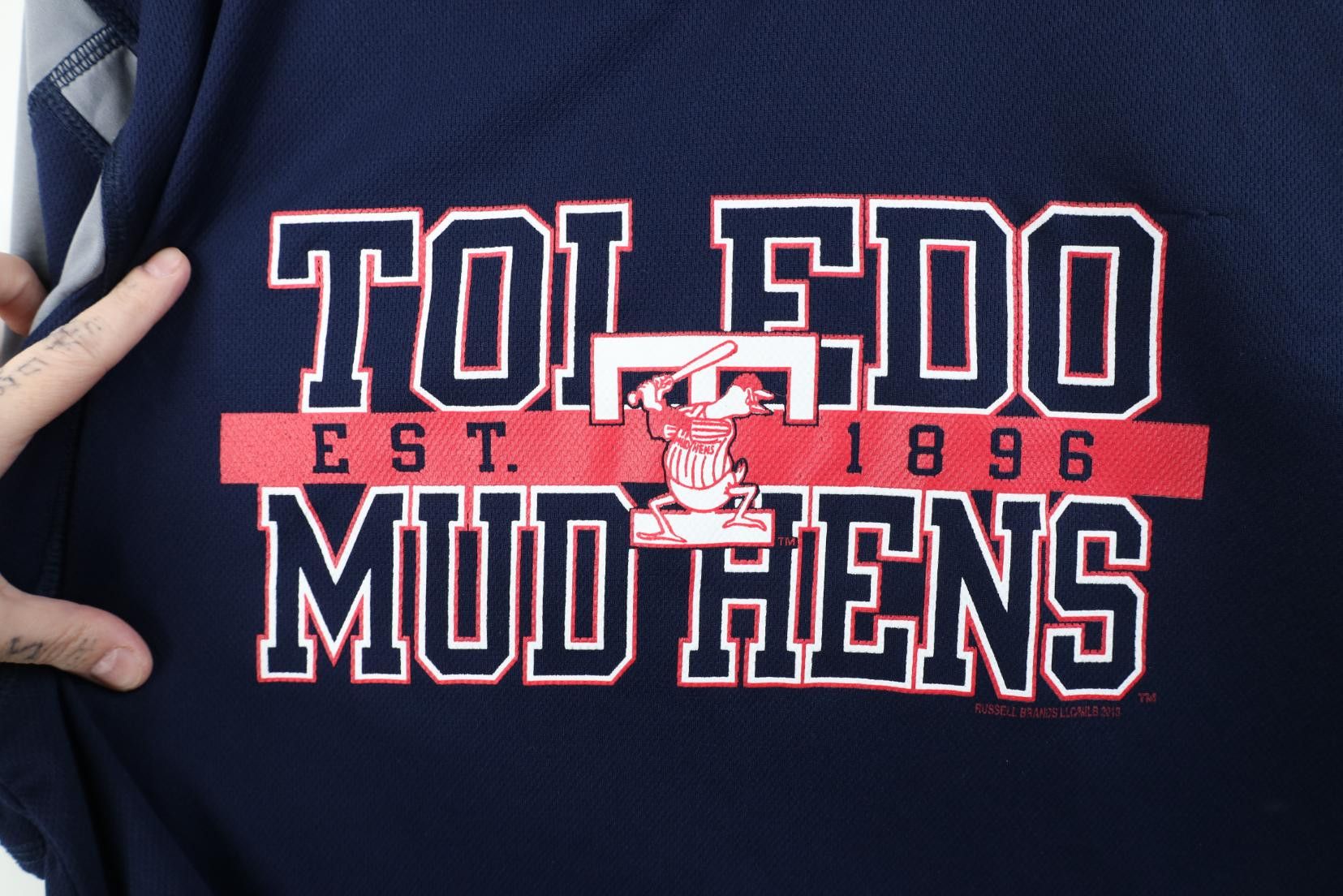 Russell Athletic Y2K Russell Athletic Minor League Toledo Mud Hens T-Shirt Size US L / EU 52-54 / 3 - 7 Thumbnail
