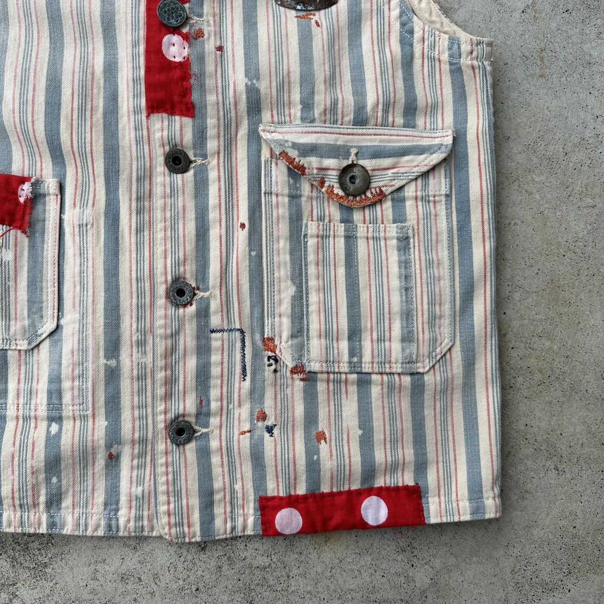 Kapital Kountry Polka Dot Union Liberty Buckleback patchwork Vest Size US S / EU 44-46 / 1 - 3 Thumbnail