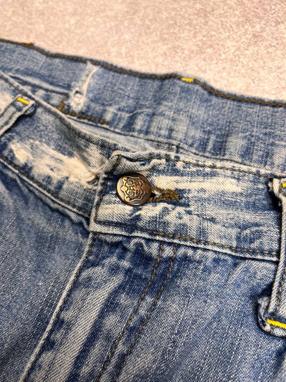 Japanese Brand Vintage Evisu Baggy Shorts Jorts Japanese Denim 34 Y2K Size US 34 / EU 50 - 6 Thumbnail