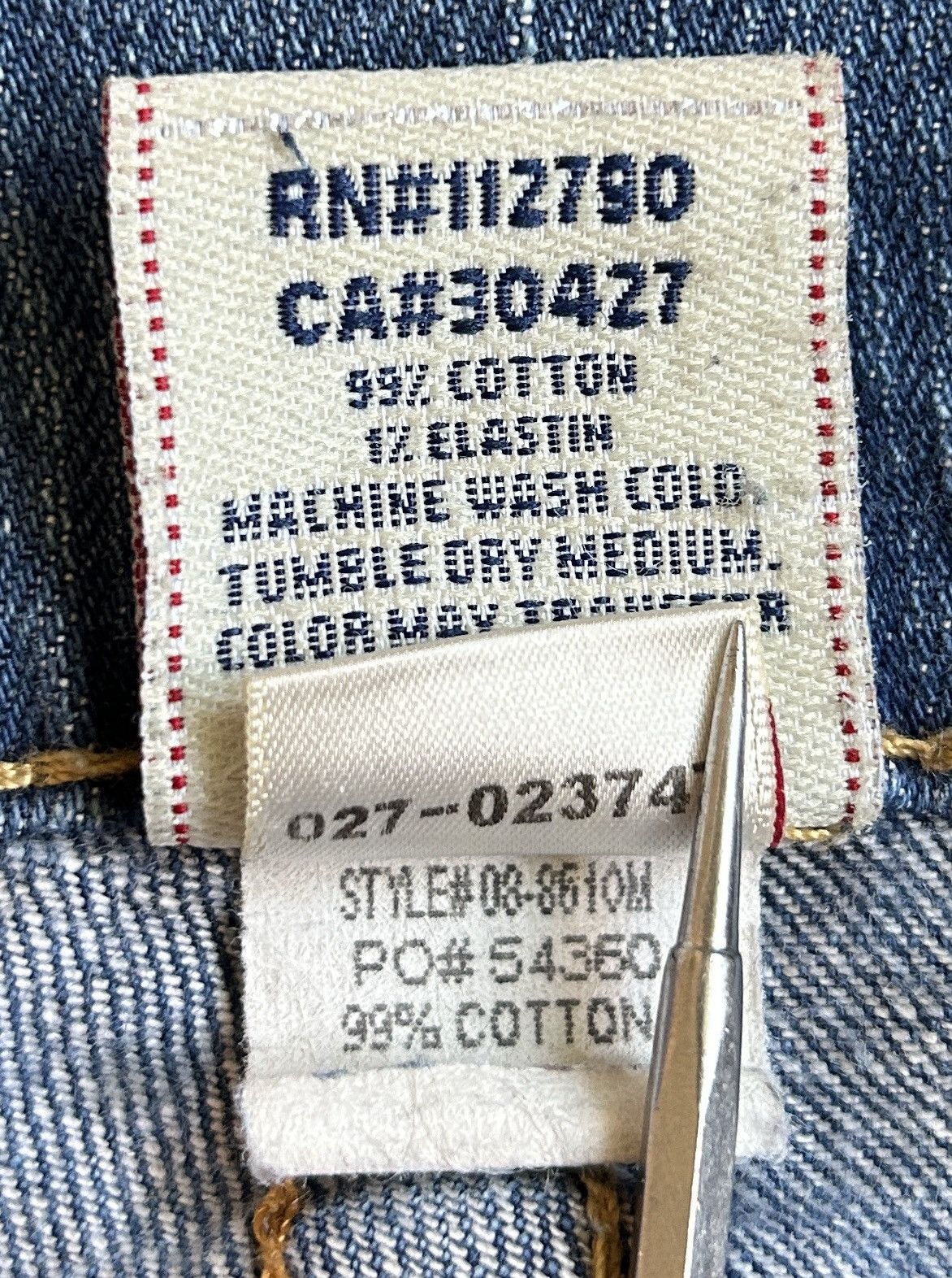 True Religion × Vintage True Religion Blue Logan Relaxed Straight Jeans Size: 30x33 Size US 30 / EU 46 - 5 Thumbnail