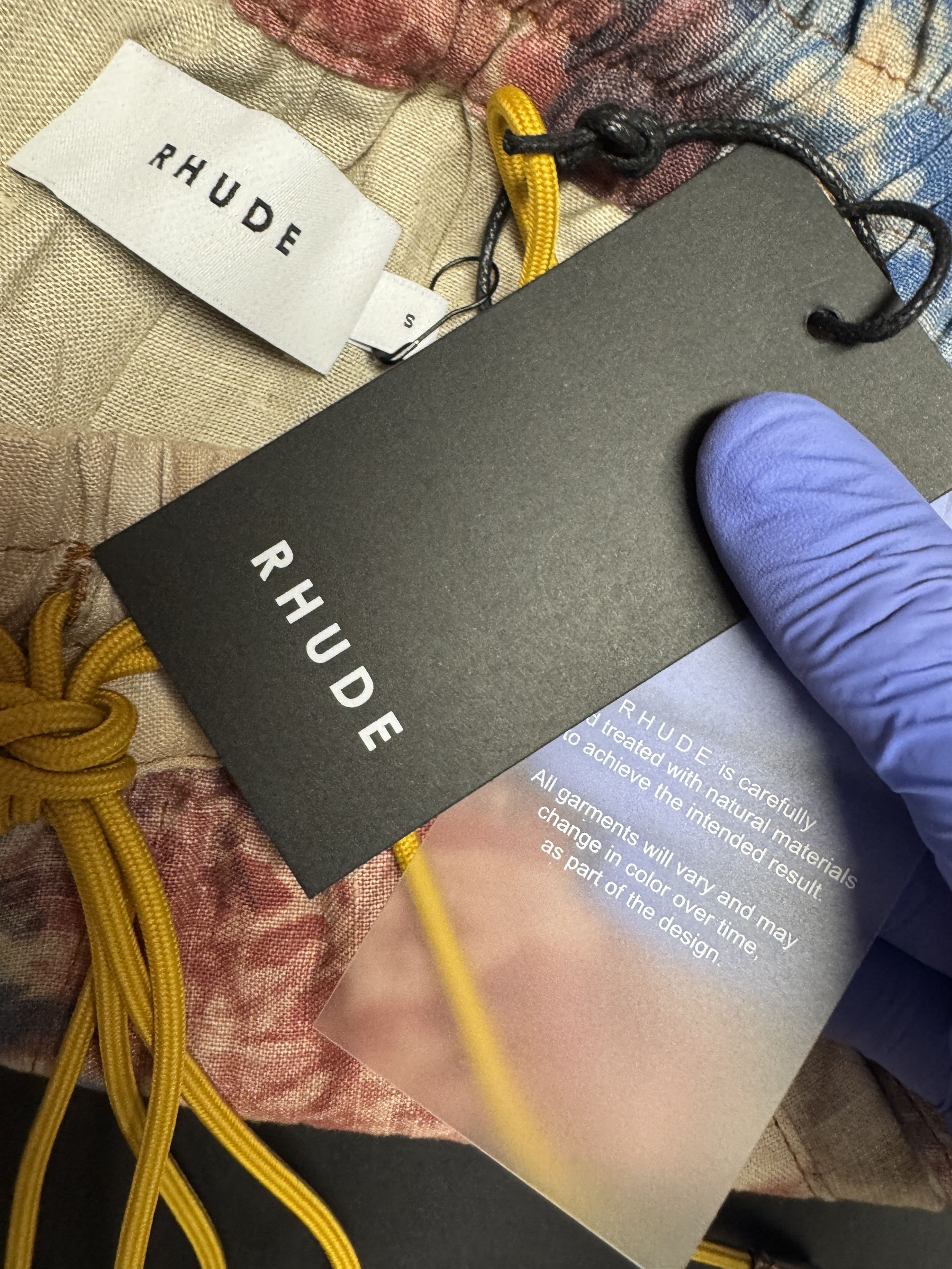 Rhude Rhude Tie-Dye Linen Drawstring Shorts Size US 28 / EU 44 - 4 Thumbnail