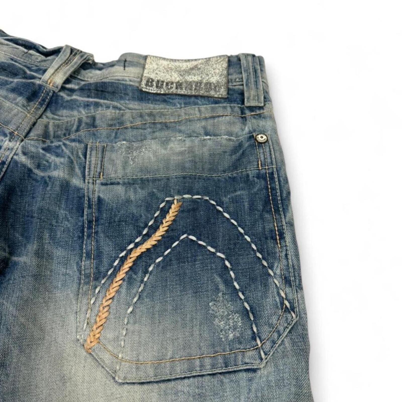 True Religion BUCKAROO VINTAGE STRAIGHT LEG DENIM JEANS Size US 34 / EU 50 - 3 Thumbnail